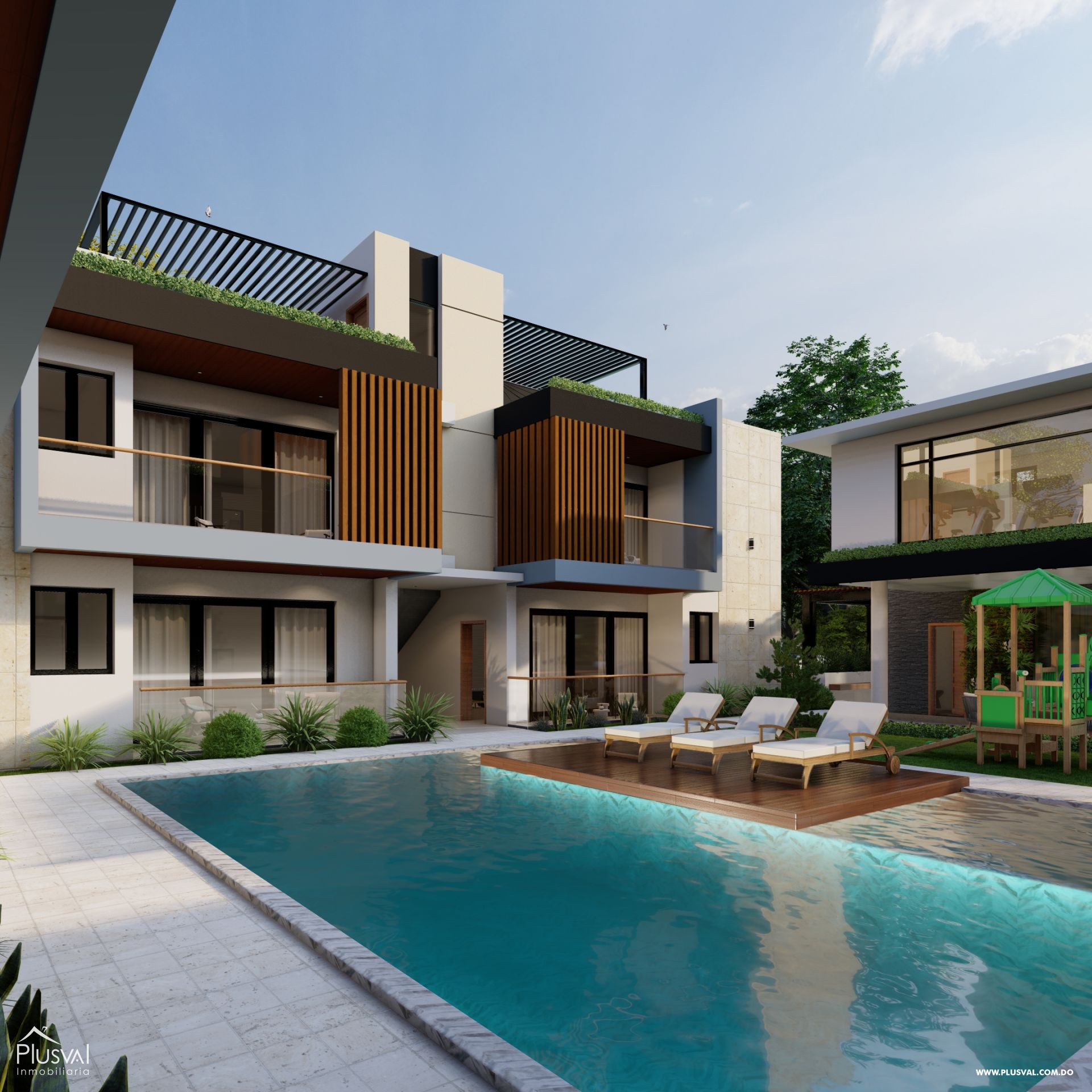 Proyecto de apartamentos en residencial privado con piscina y jacuzzi 319562
