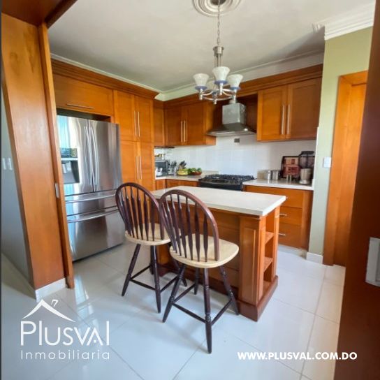 Amplio apartamento en venta, en zona tranquila de Santiago. 287019