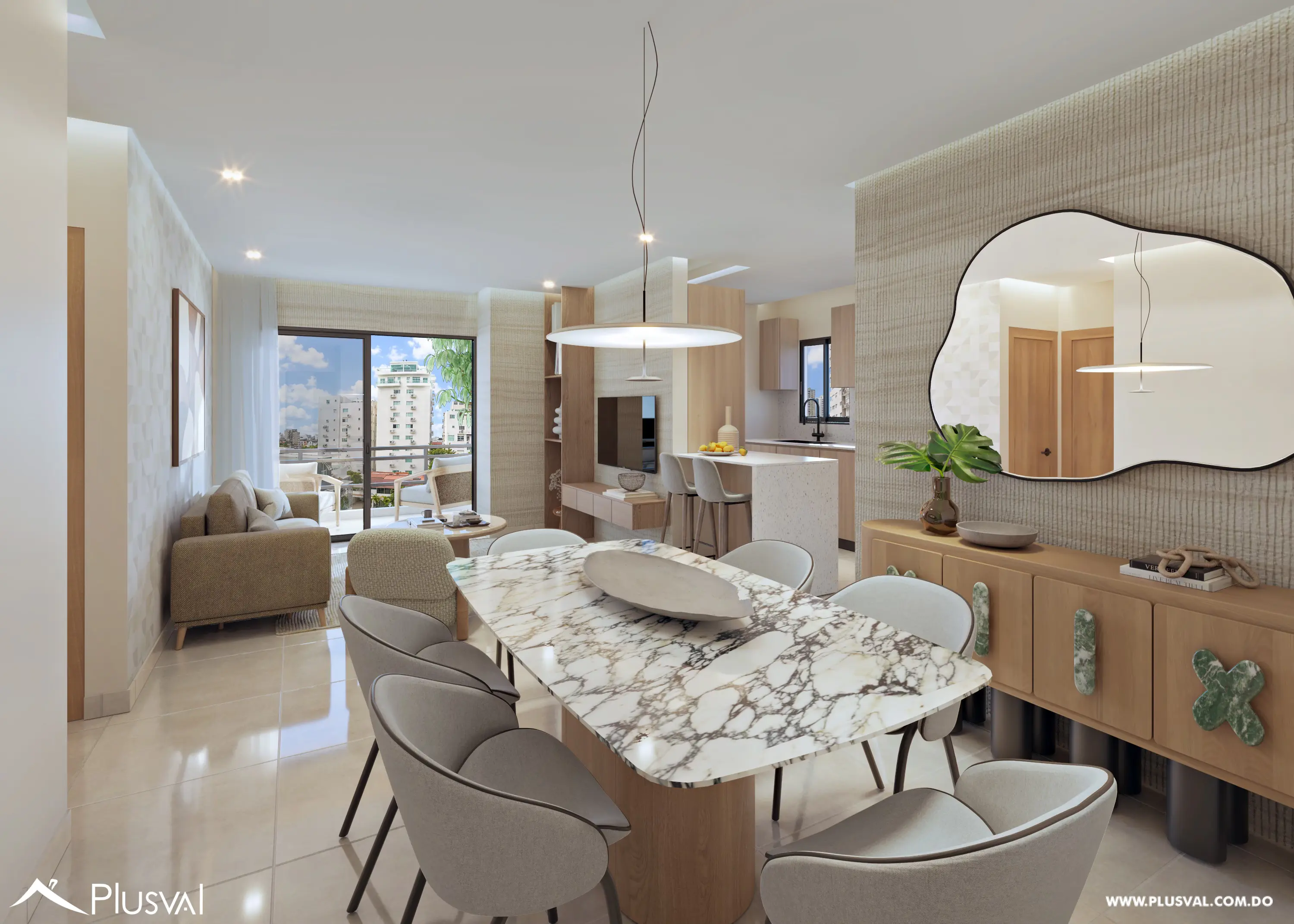 Amplio Apartamento PH  en venta en Renacimiento con áreas sociales 503095
