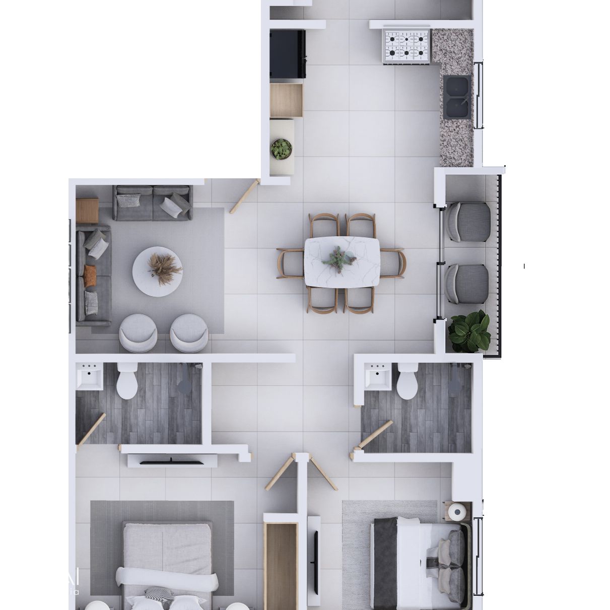 Apartamento en venta en Los Prados 412711