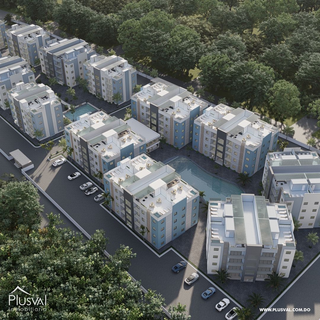Apartamentos de 3 habitación con Acceso directo desde la autovía en Punta Cana 376678