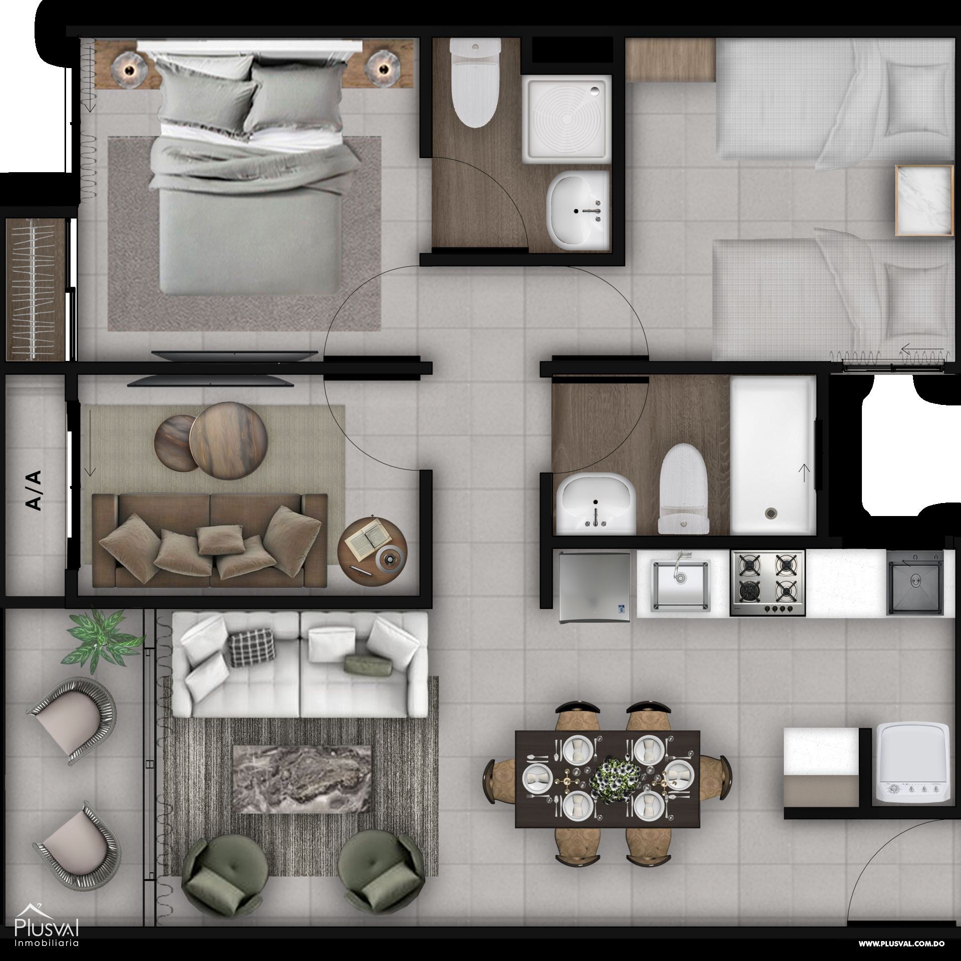 Apartamento en venta en la Ciudad Juan Bosch 420019
