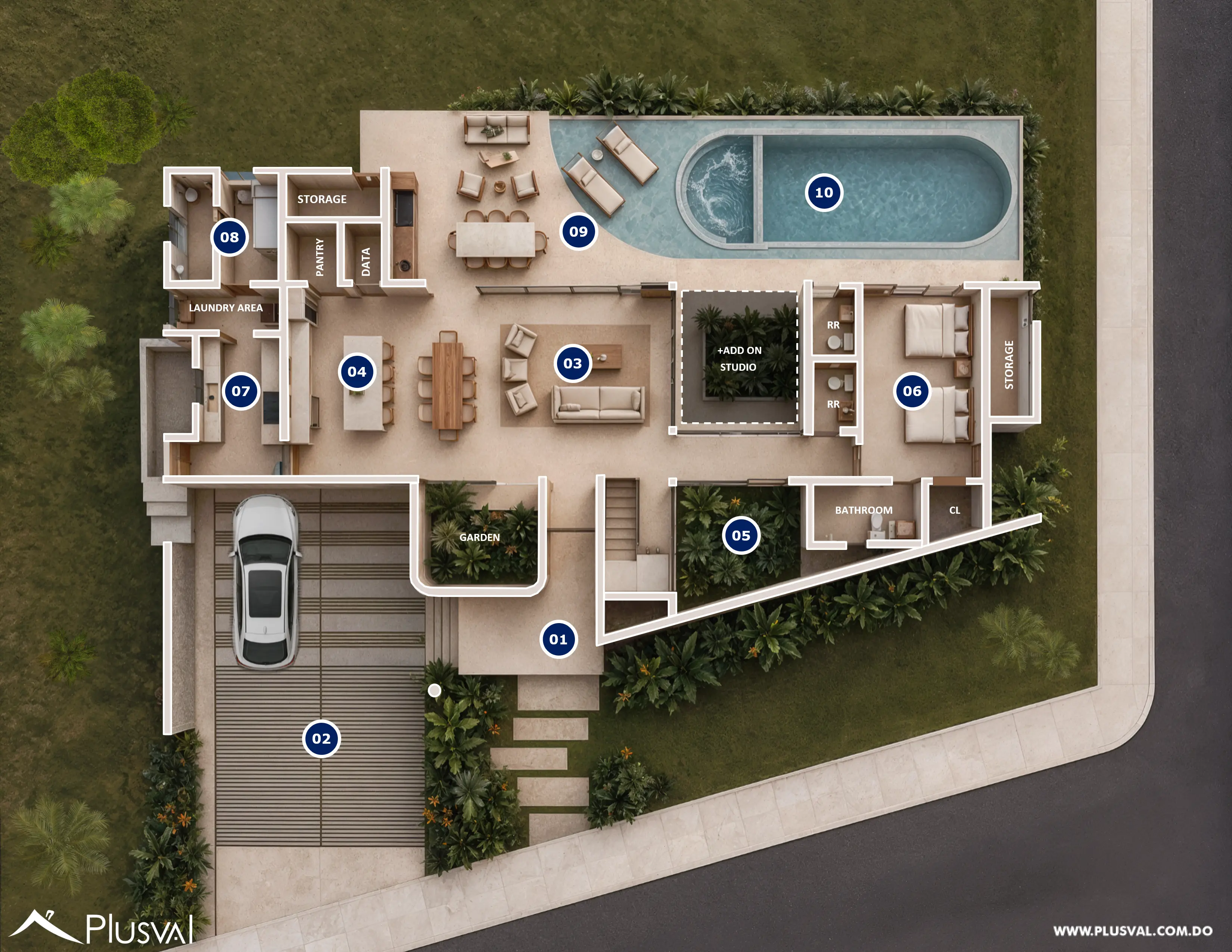 Villa Unifamiliar en Cuidad Las Canas 521015
