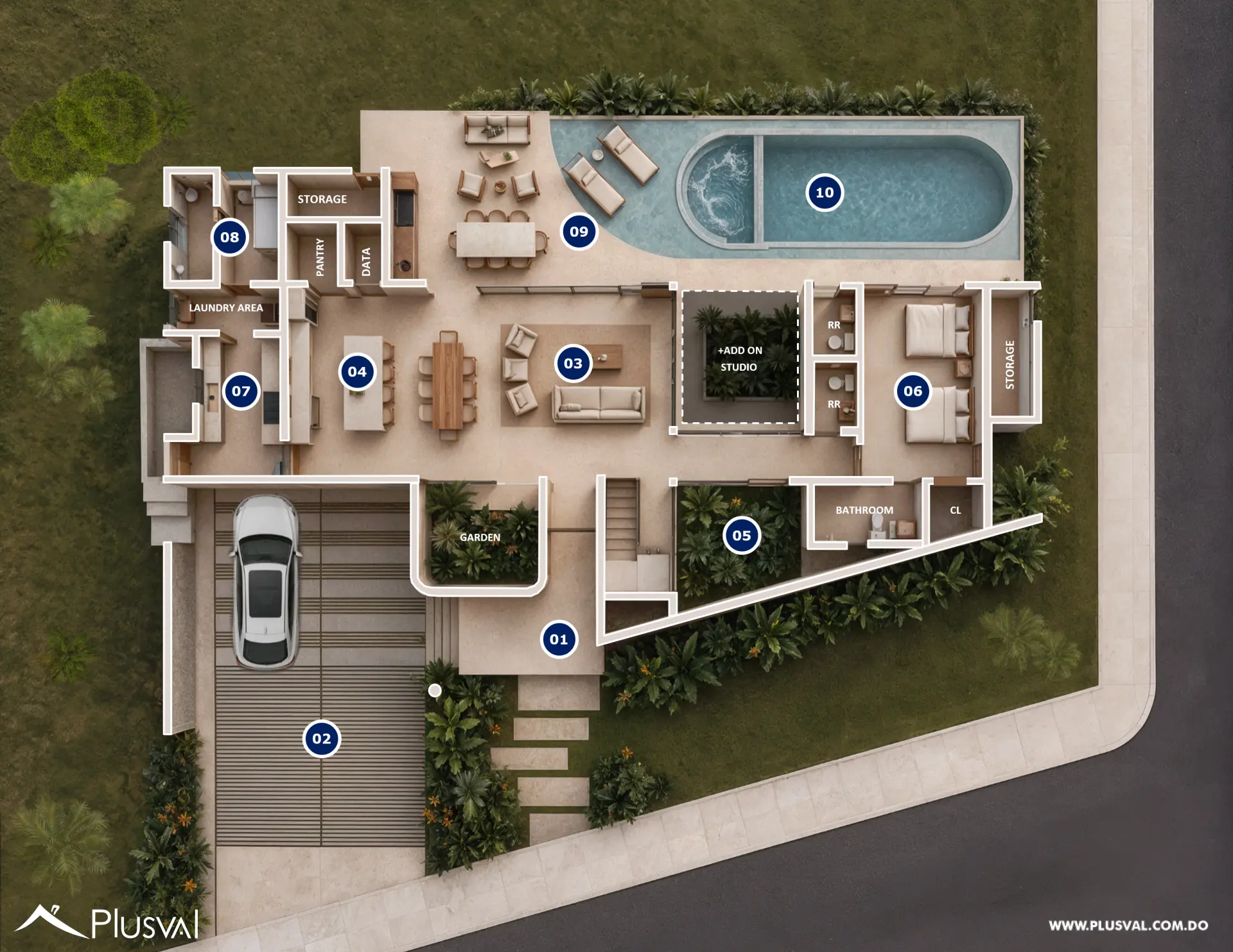 Villa Unifamiliar en Cuidad Las Canas 521015