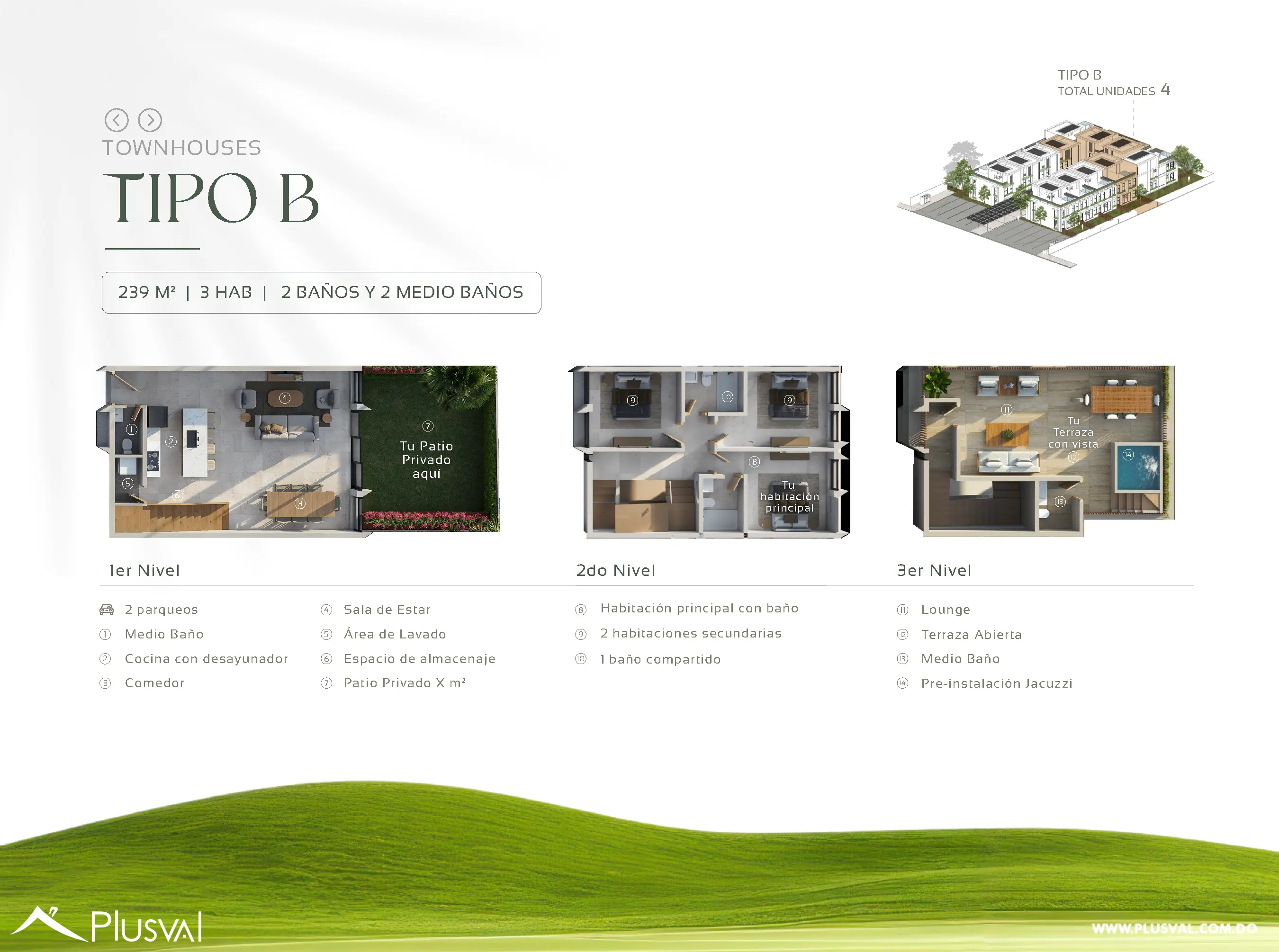 Townhouses en Venta en Playa Nueva Romana Frente al Campo de Golf 468819