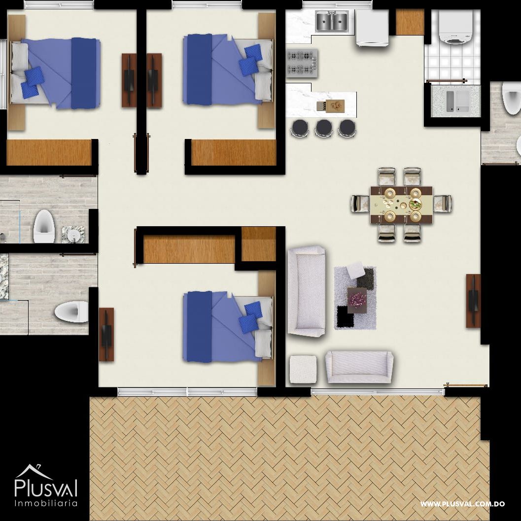 Proyecto de  Apartamentos con hermosas areas sociales, restaurant y spa en las Terrenas, Samaná. 206483