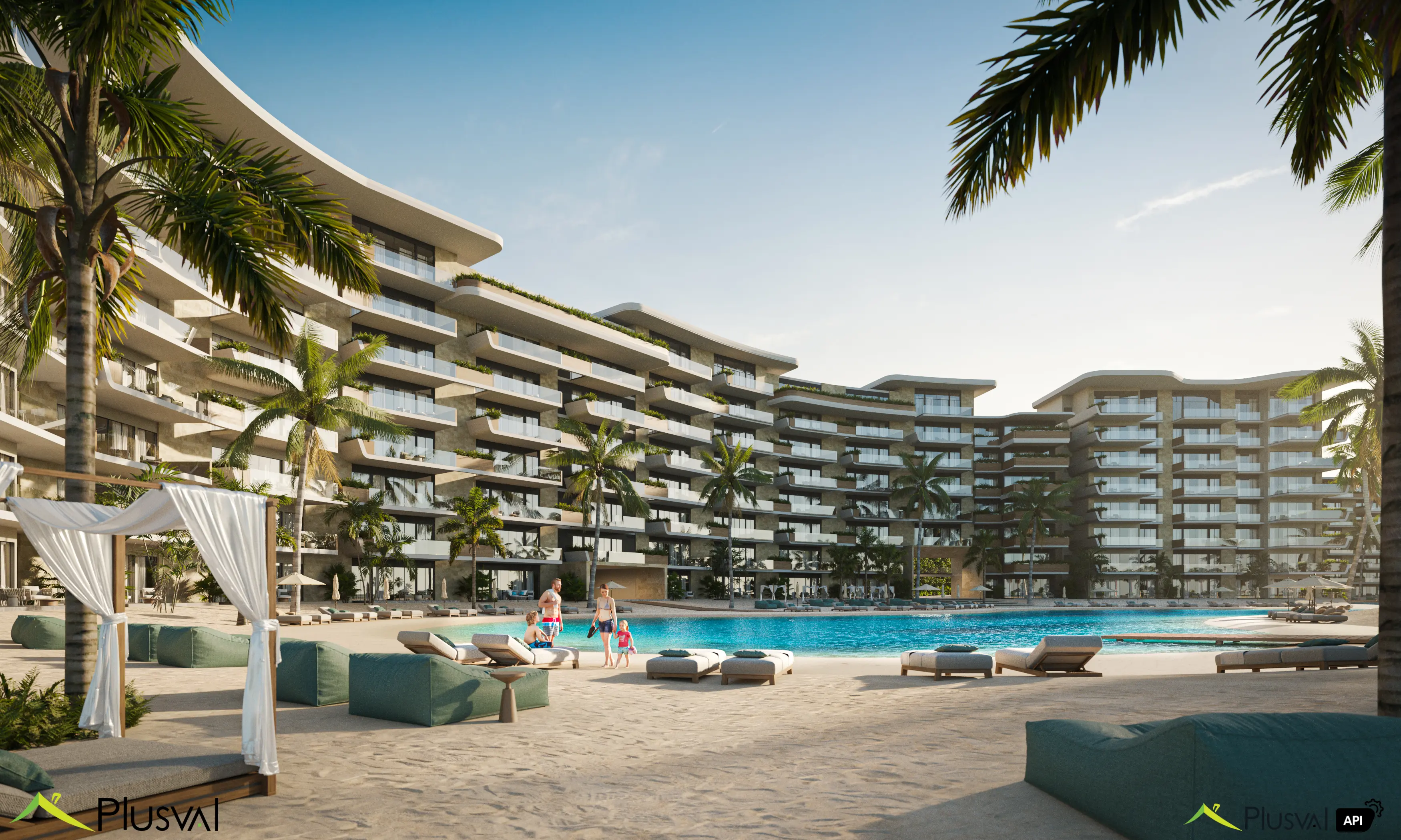 Exclusivo proyecto de apartamentos, villas y un apartahotel de lujo en Cap Cana Punta Cana con vista al mar, playa y golf 447090
