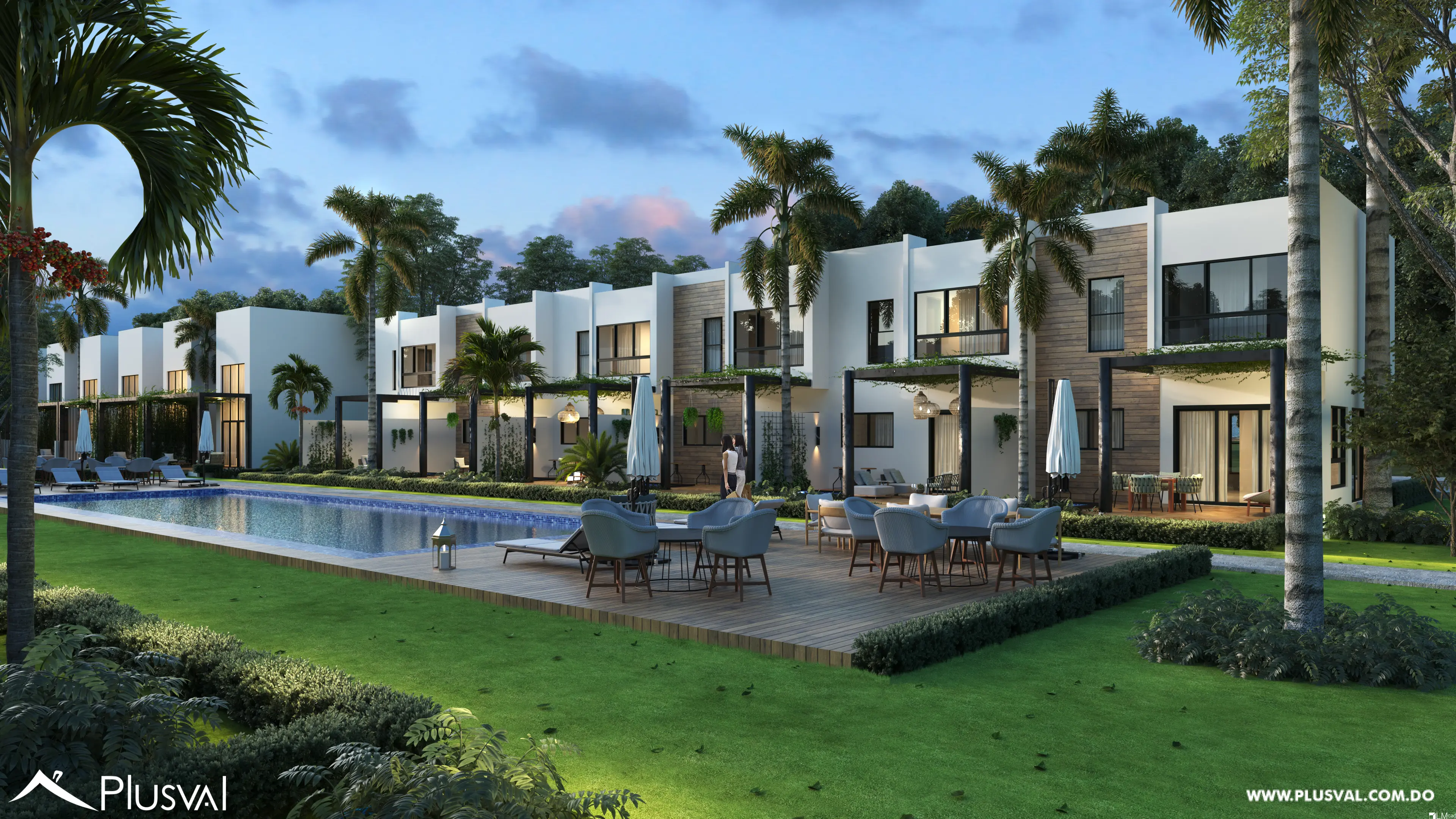 Moderna Casa Tipo Townhouse de 2 Habitaciones en venta - Vista Cana 532615
