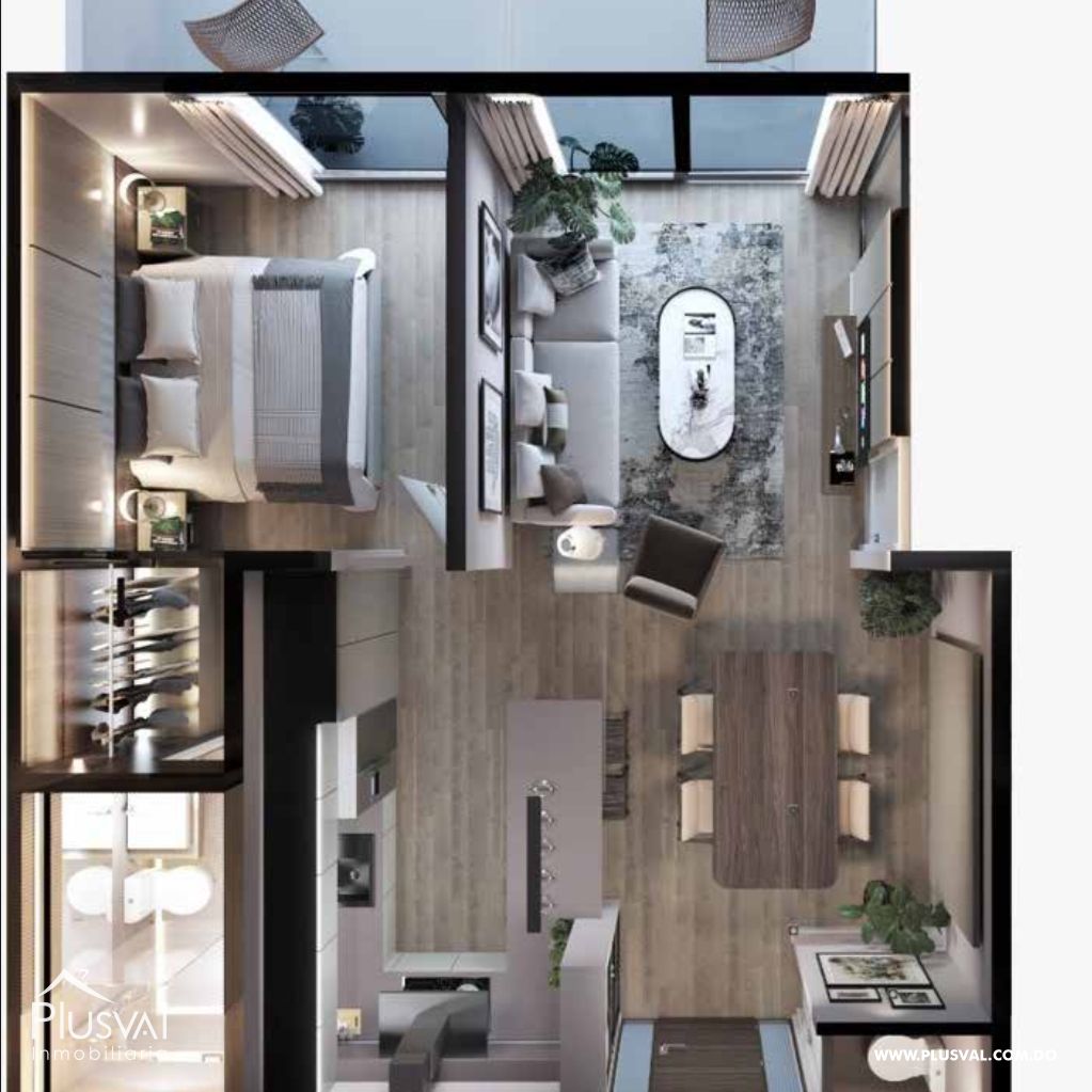 Apartamento en venta con terraza en Vista Cana 412833