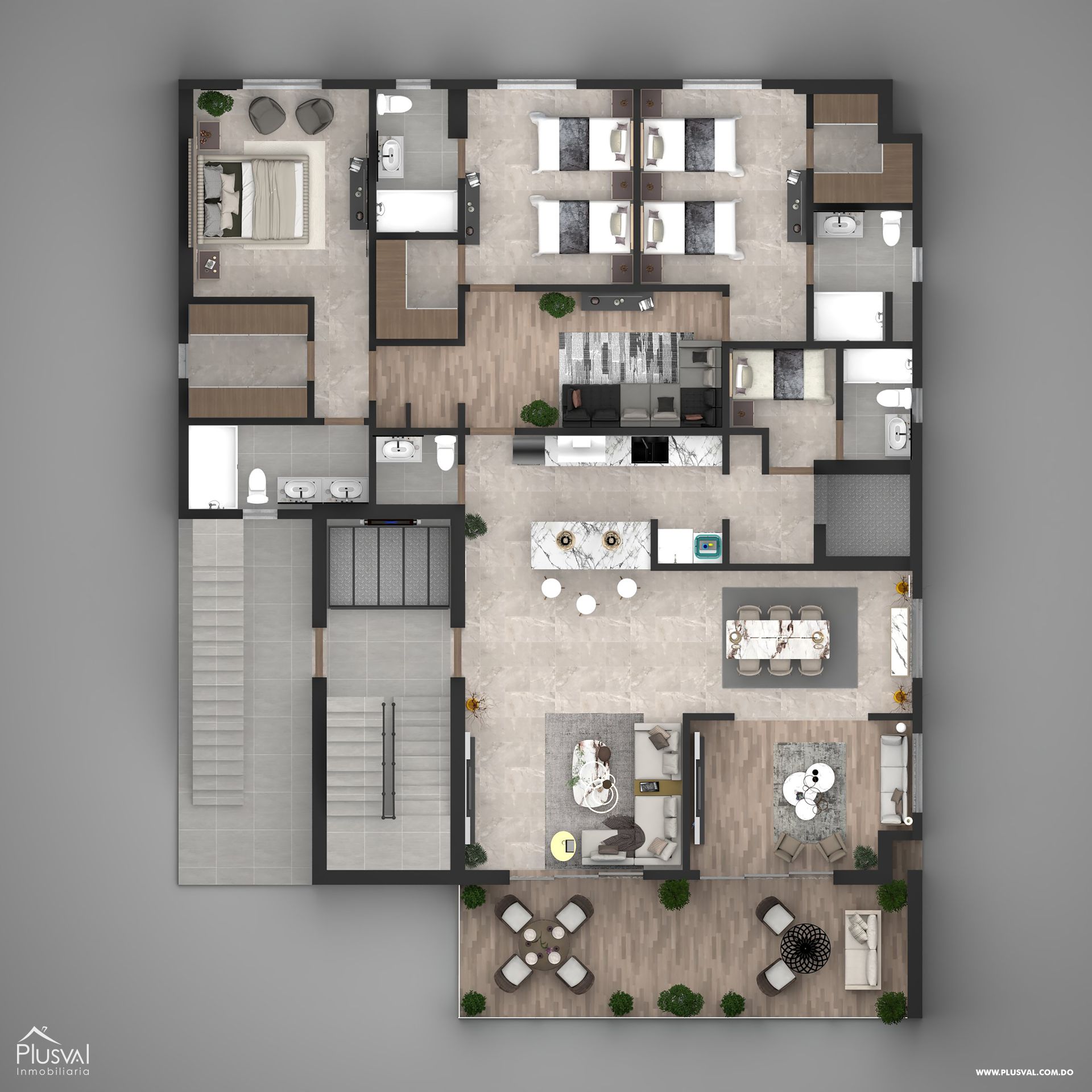Proyecto de apartamentos amplios en Naco 437032