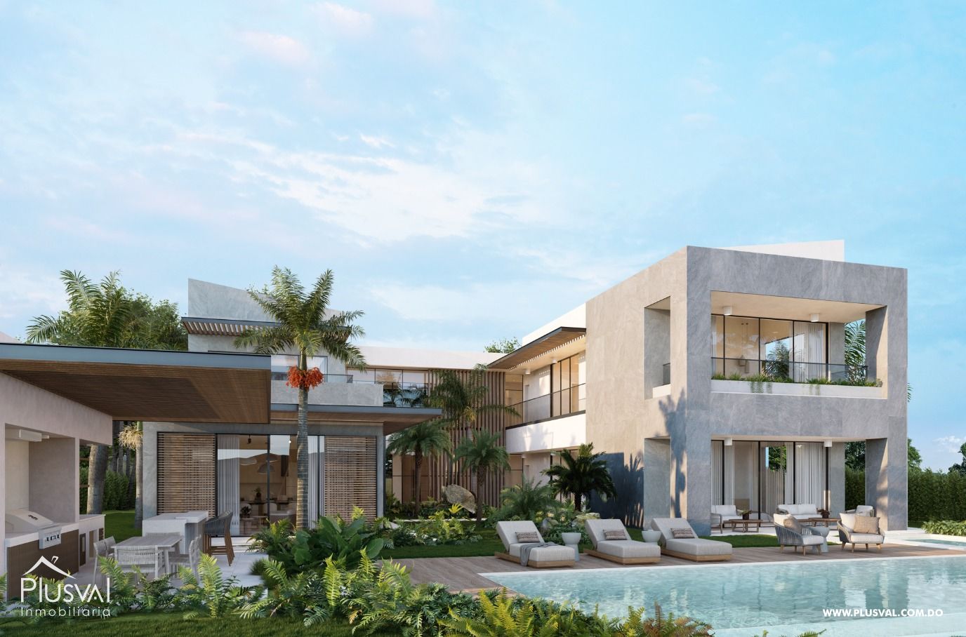 Villa con vista al campo de Golf en Cap Cana 460384
