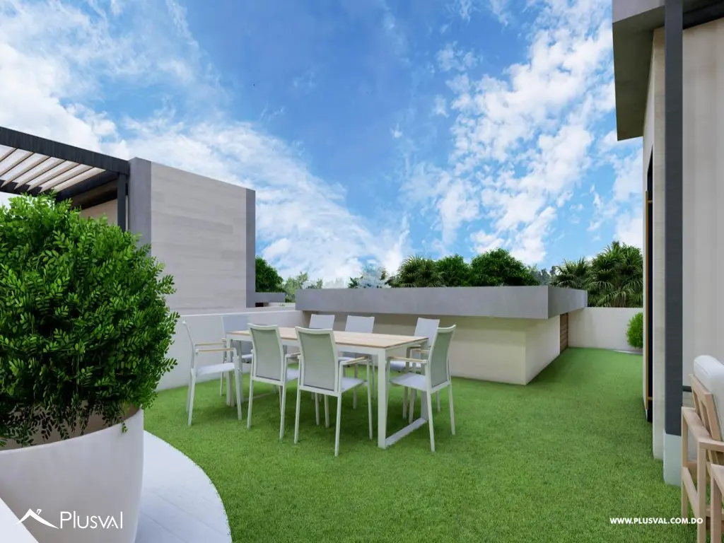 Moderna casa en venta con rooftop social para disfrutar al aire libre. 463126