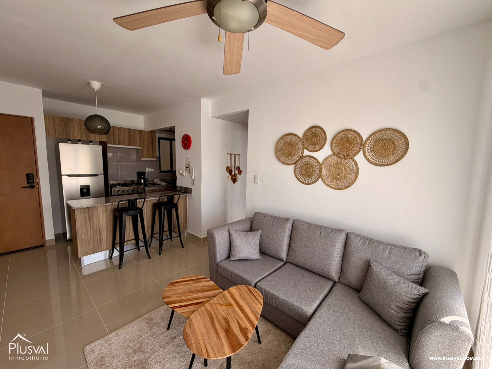 Apartamento amueblado en Renta de 1 habitación en 4to nivel con areas sociales completas en Punta Cana 491951