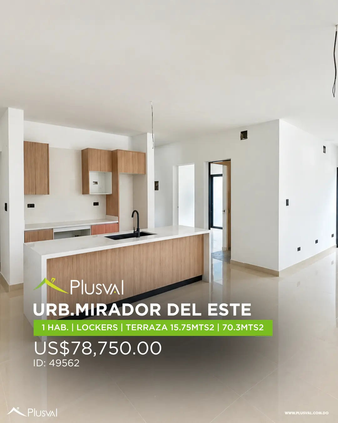 Apartamento de 2 habitaciones en Santo Domingo Este 532029