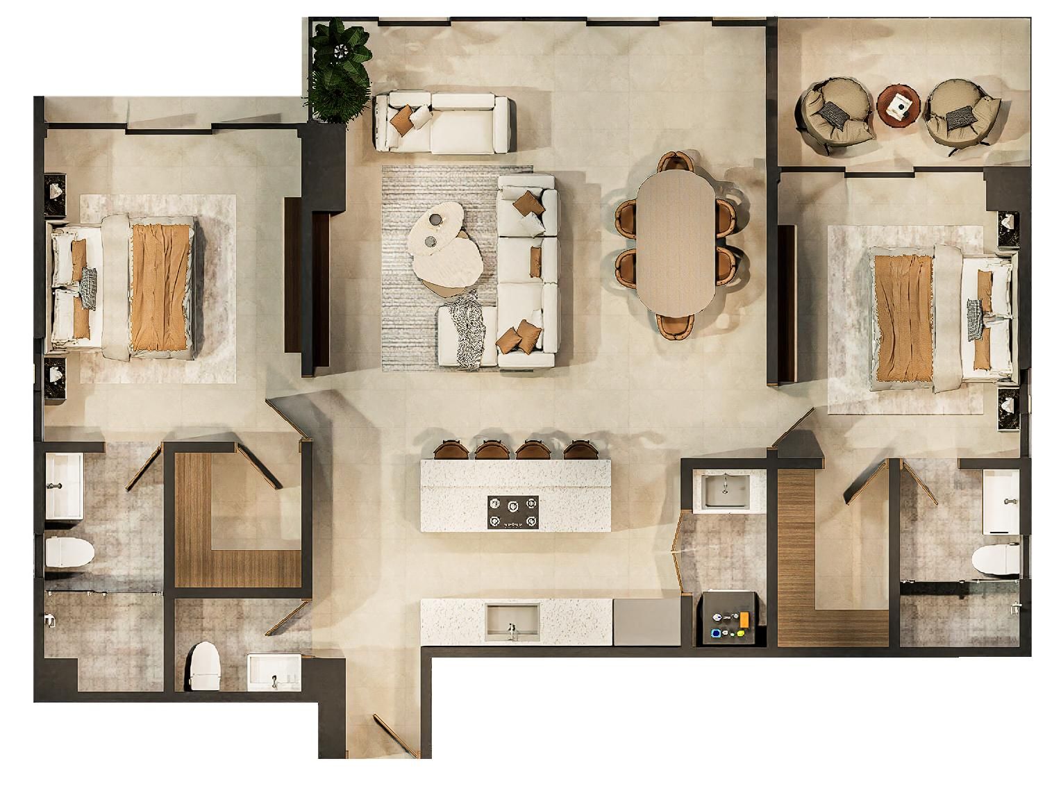 Moderno proyecto residencial de diseño minimalista. 451520