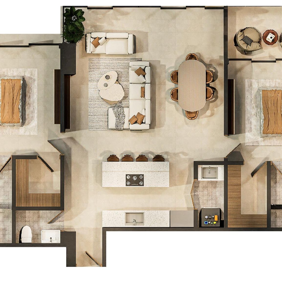Moderno proyecto residencial de diseño minimalista. 451520