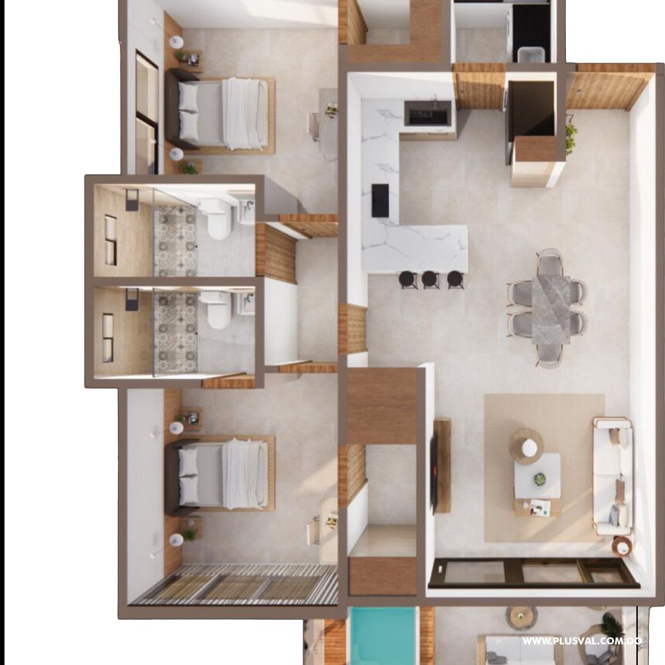 Apartamento de 1 habitacion en Brisas de Punta Cana con Jacuzzi Incluido. 450879