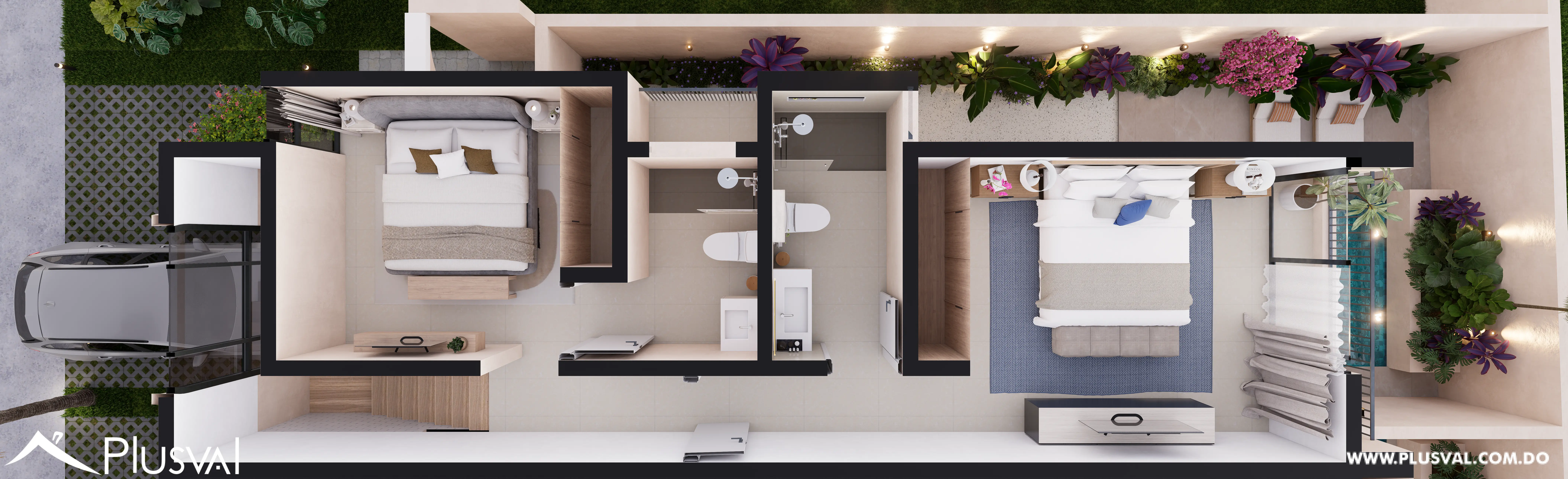 DuoTerra Punta Cana | Townhouses de 2 Habitaciones con Patio 531351