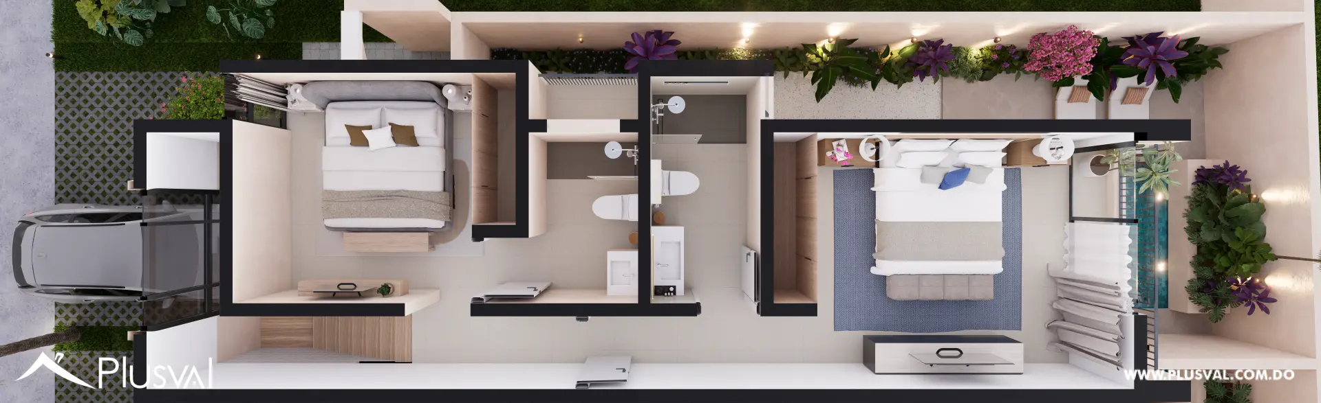 DuoTerra Punta Cana | Townhouses de 2 Habitaciones con Patio 531351