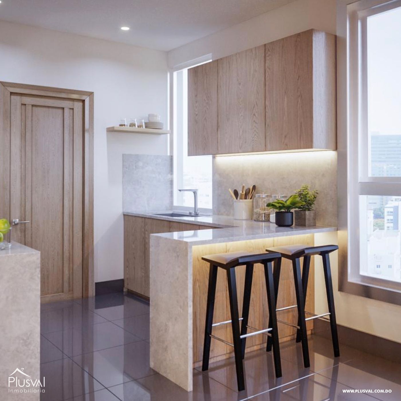 Apartamento en Venta de 2 Habitaciones en Evaristo Morales 267762