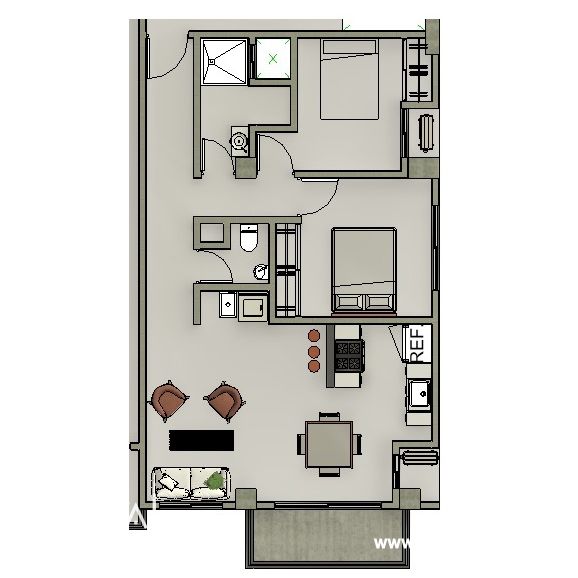 Apartamento de 2 habitación en Arroyo Hondo Viejo 419336