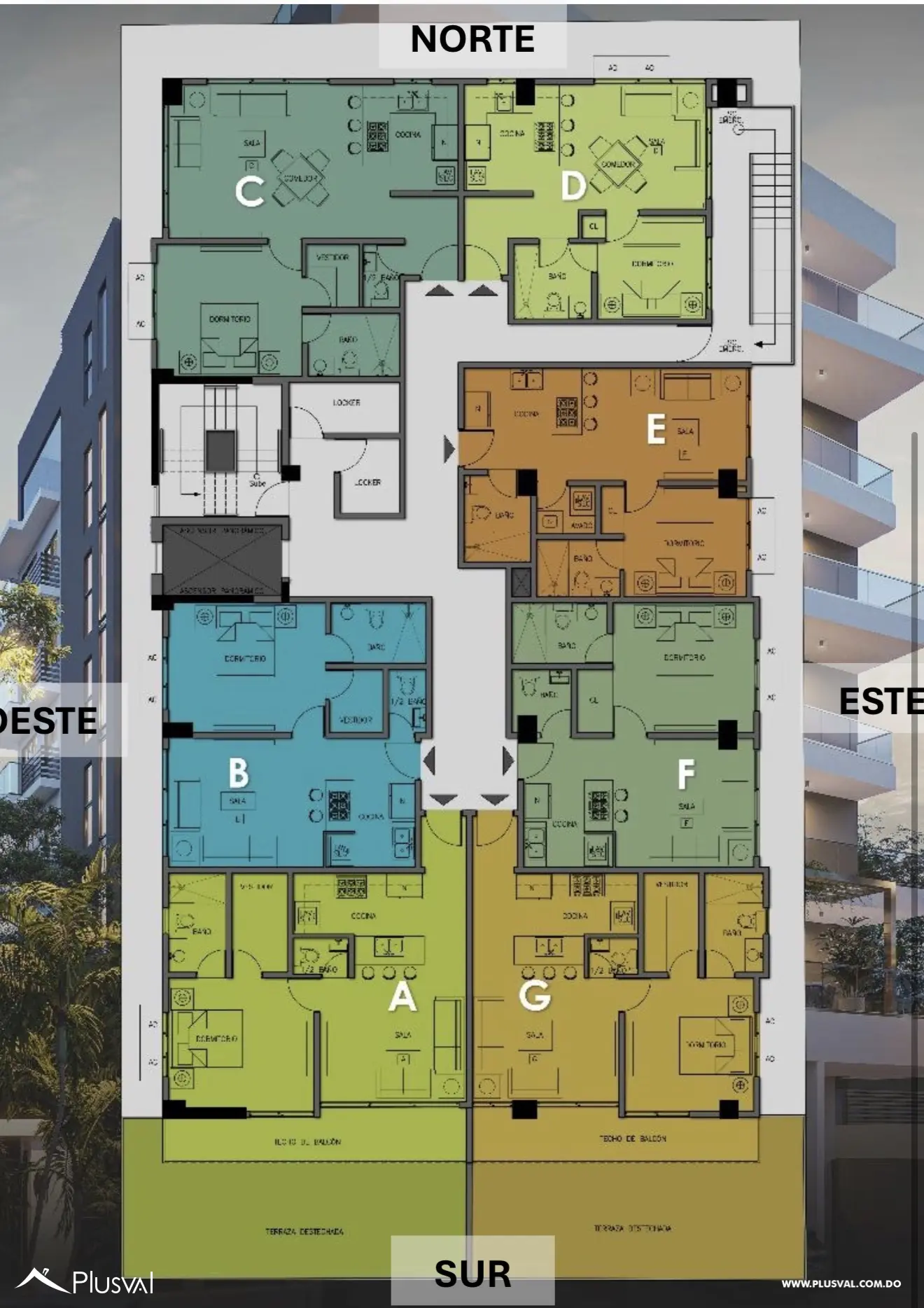 Apartamentos en planos en venta en Gazcue 464774