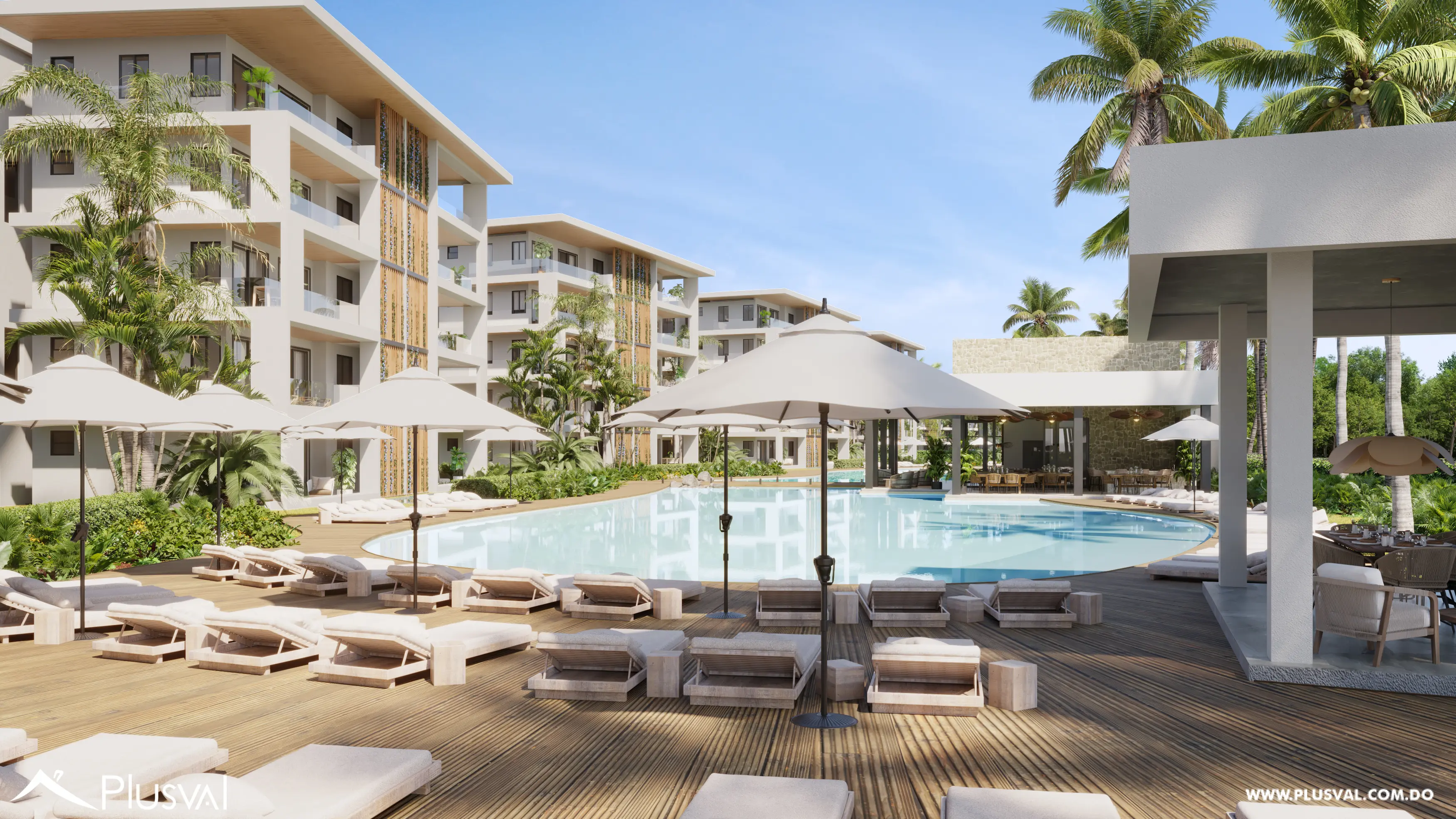 Apartamentos en venta White Sands de 1hab + Estudio con acceso Swim-Up Pool 534493