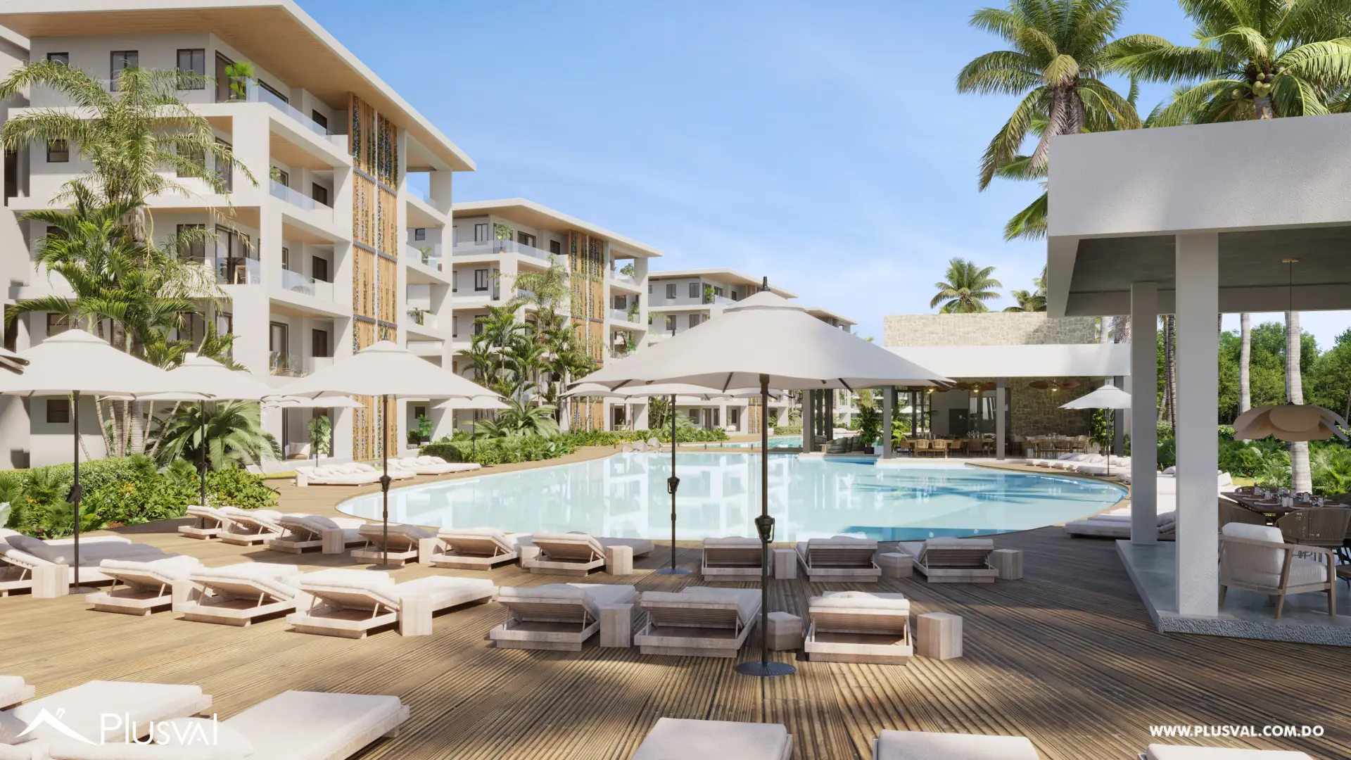 Apartamentos en venta White Sands de 1hab + Estudio con acceso Swim-Up Pool 534493