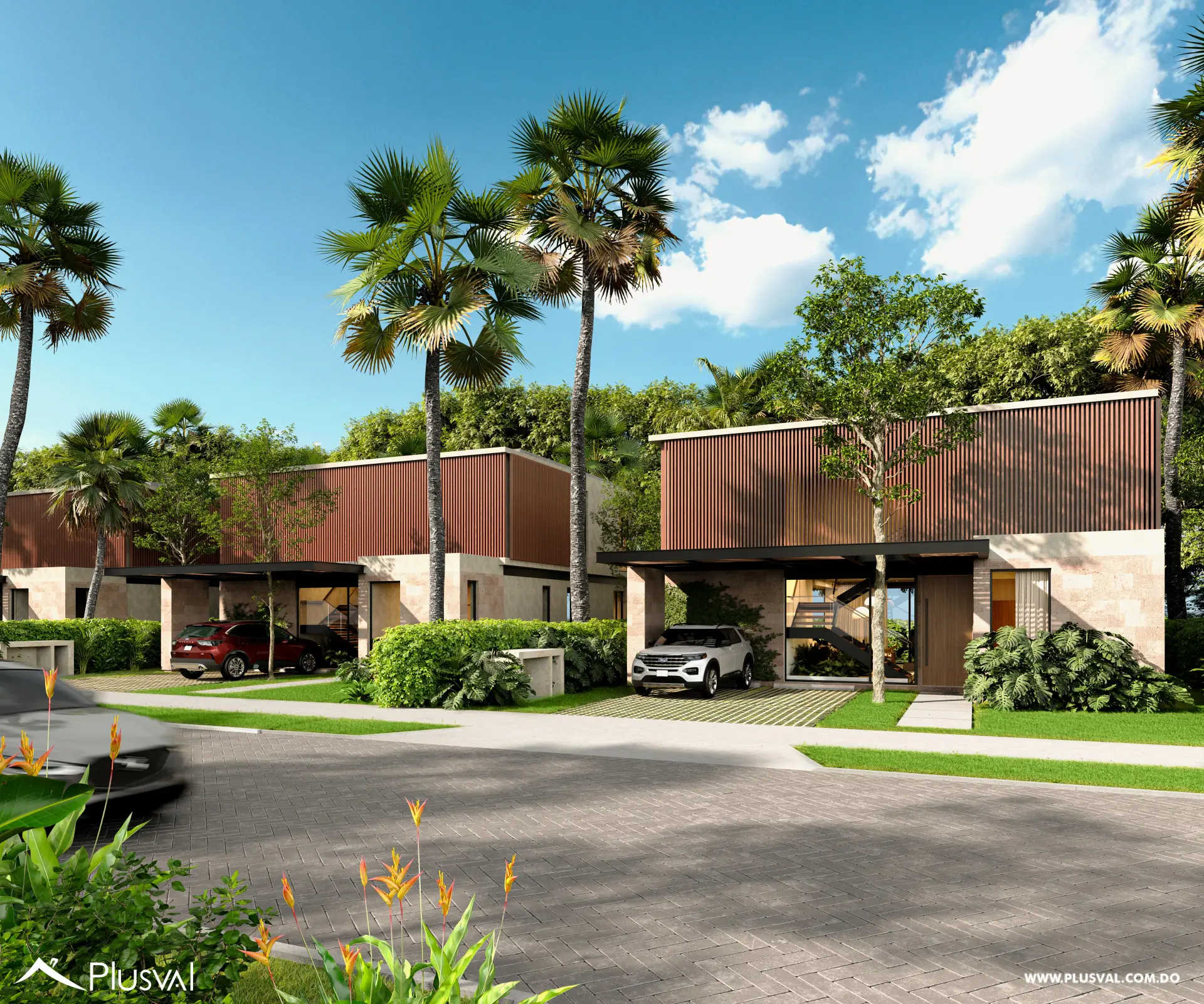 Villas en plano de 4 habitaciones en Cap Cana Punta Cana 478989