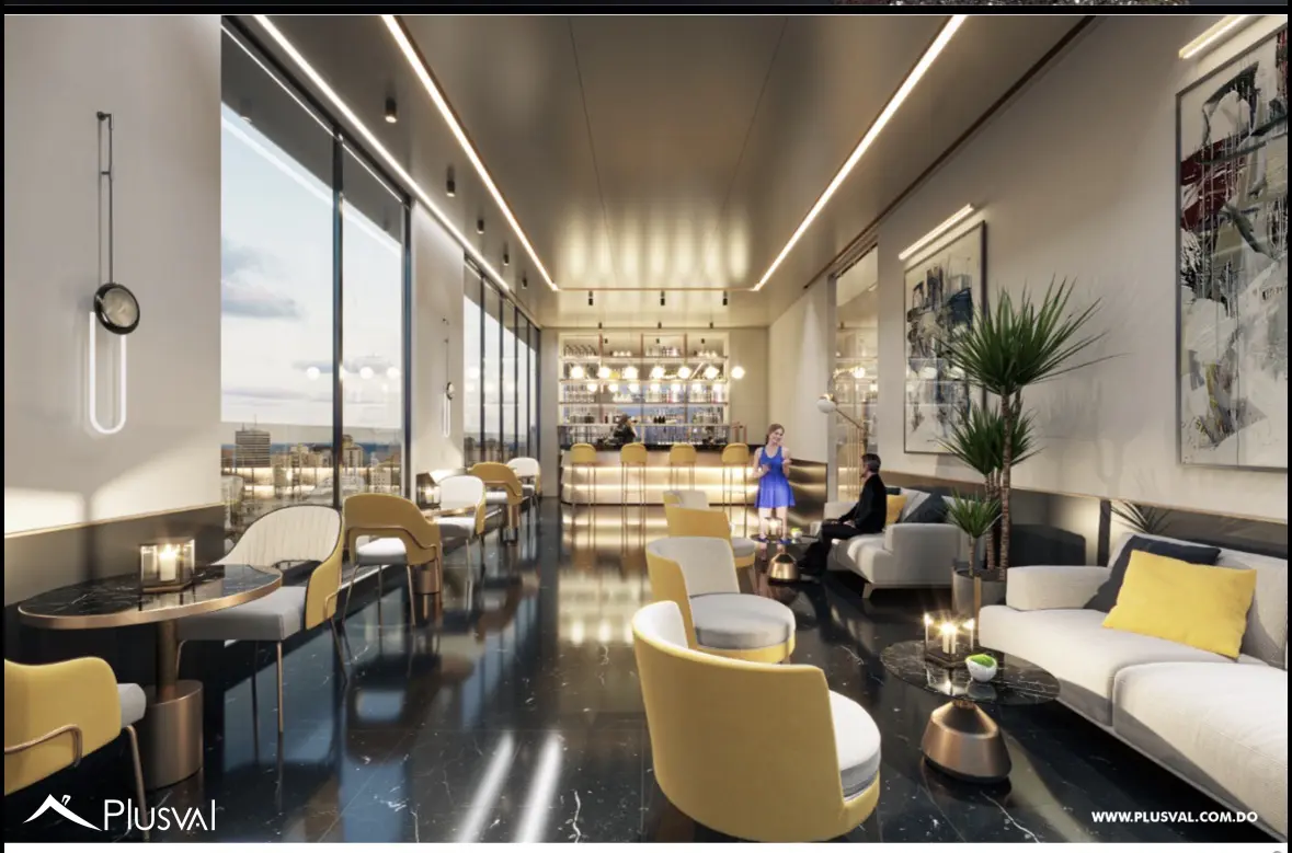 Venta de apartamento de 1 habitación en torre de lujo de Naco 516264