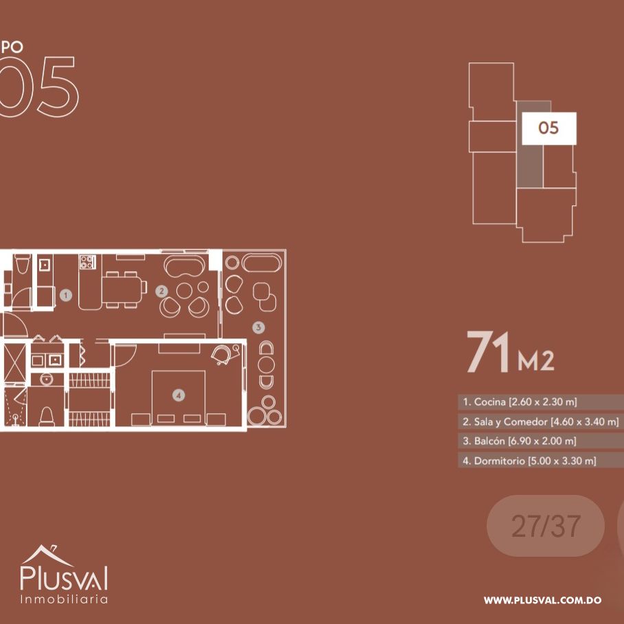 Apartamentos en venta en La Julia. 476104