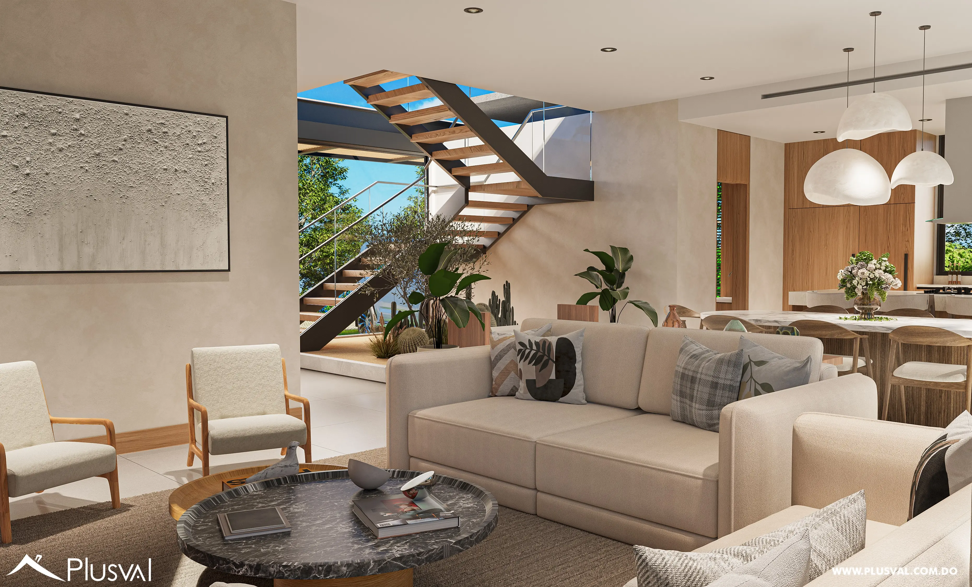 Villas en plano de 4 habitaciones en Cap Cana Punta Cana 478983