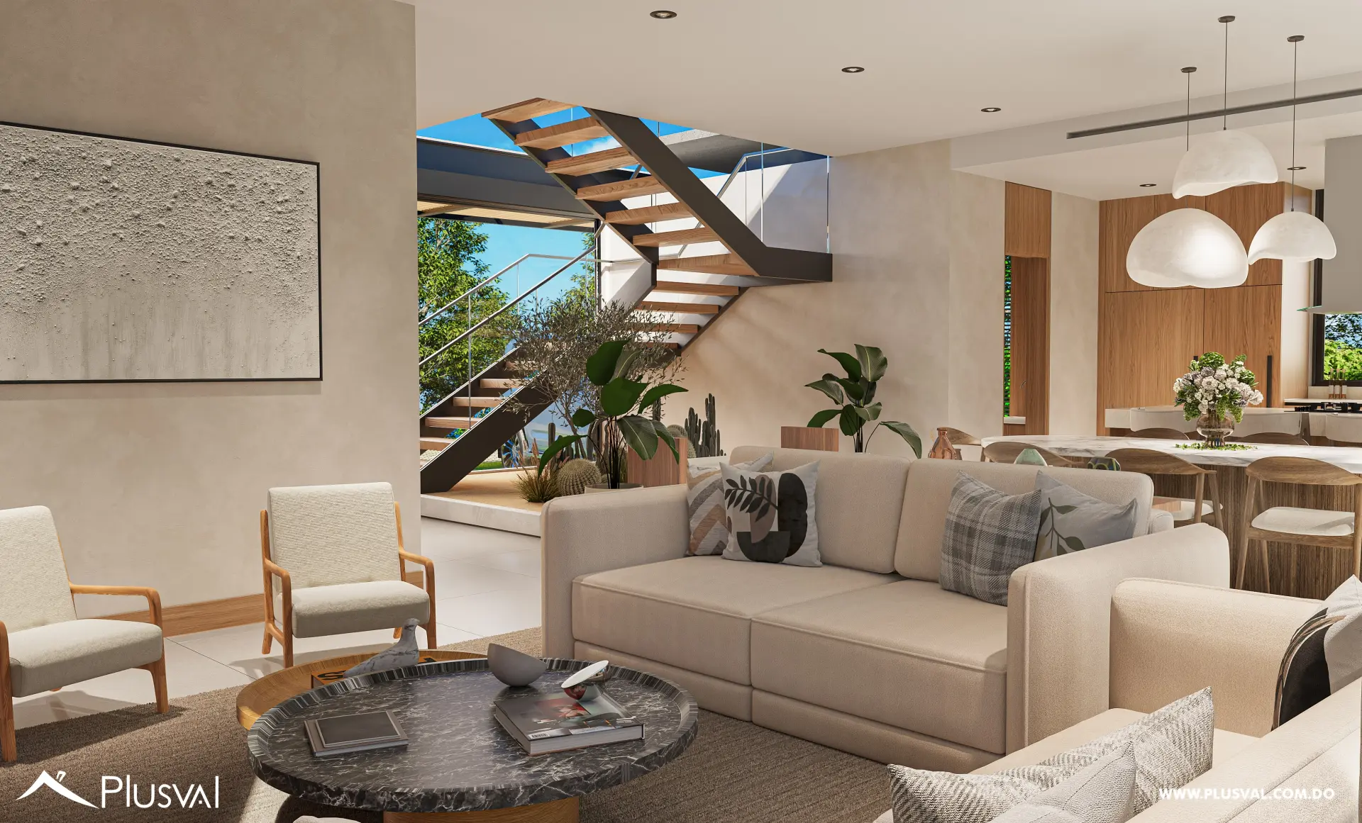 Villas en plano de 4 habitaciones en Cap Cana Punta Cana 478983