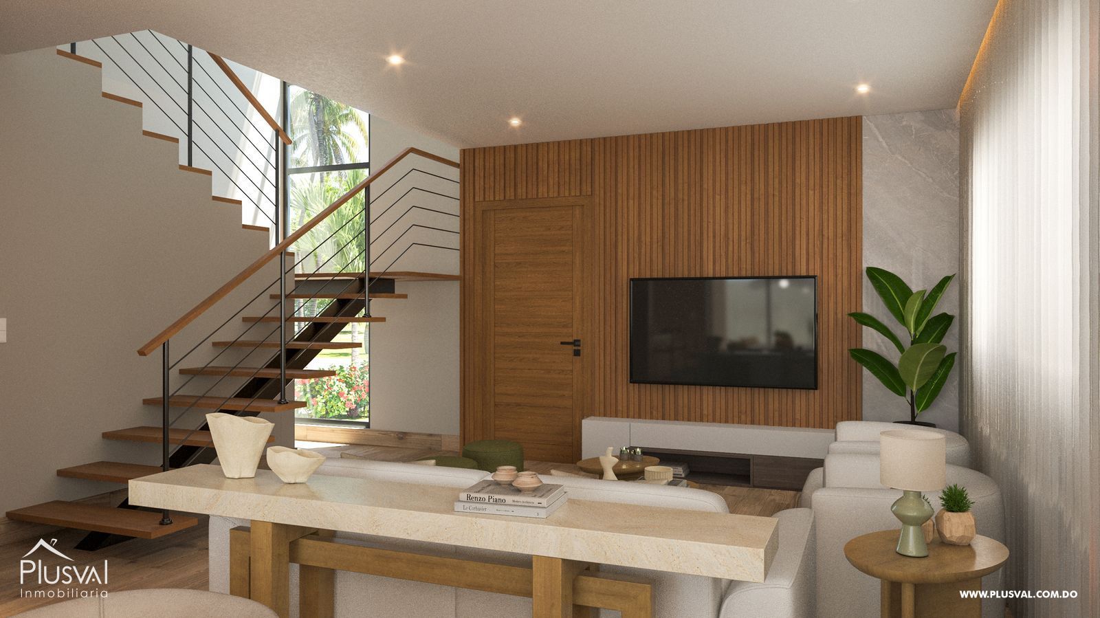 Townhouse de 3 habitaciones en Costa Cana – Con patio, terraza y piscina privada 463507