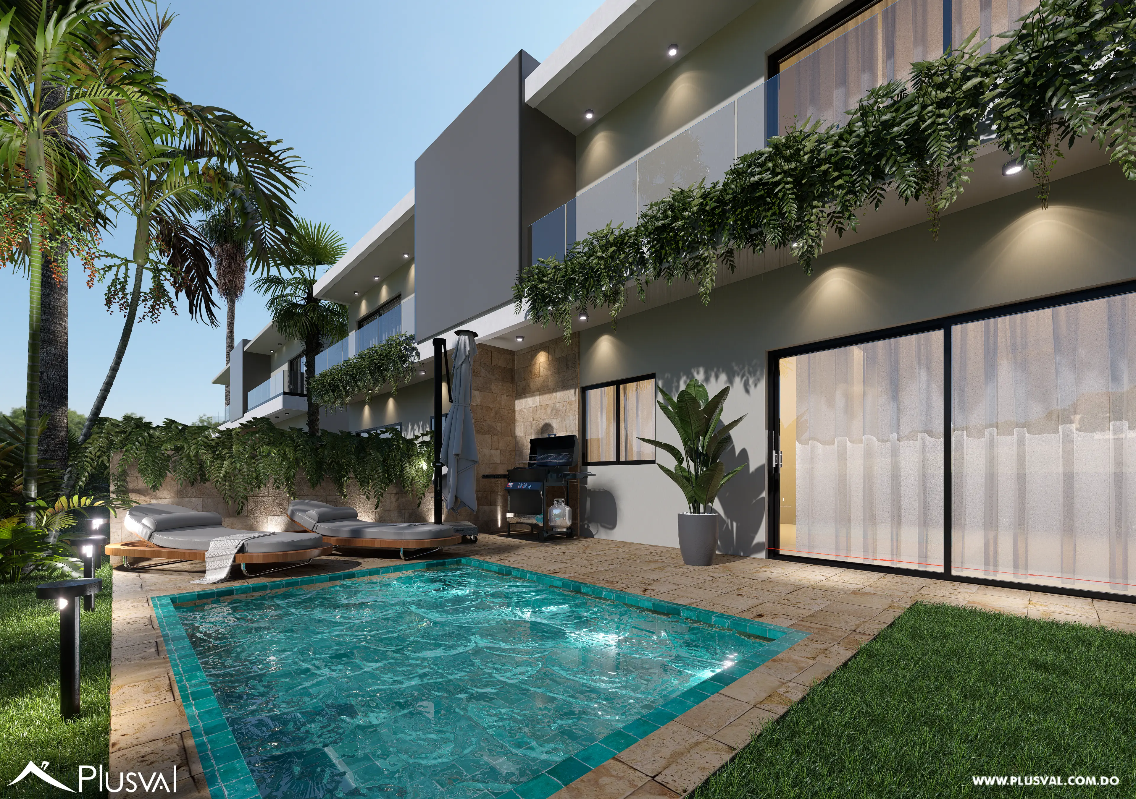 Townhouses de 3 habitaciones en venta en Bávaro – Punta Cana 463428