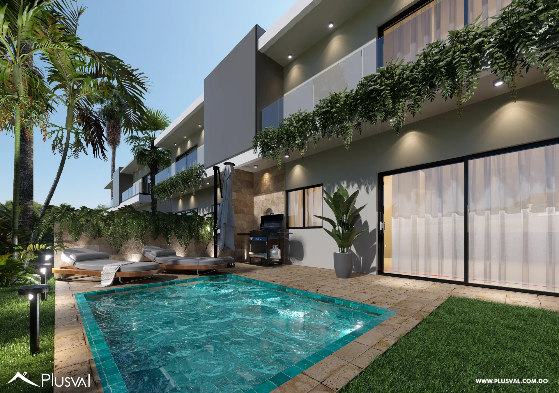 Townhouses de 3 habitaciones en venta en Bávaro – Punta Cana 463428