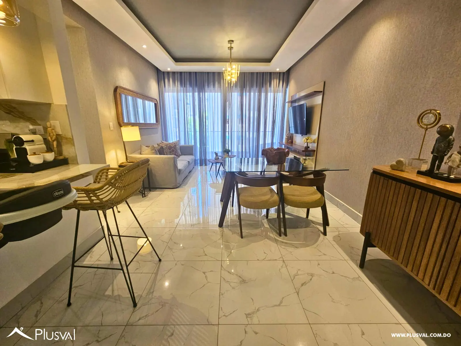 Apartamento de 2 habitaciones en venta en Evaristo Morales 519800