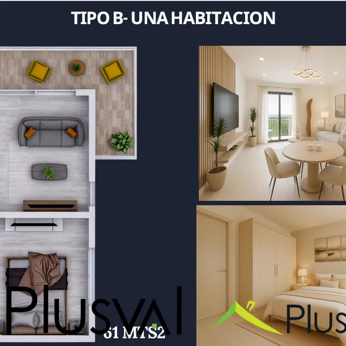 Apartamentos de 1 y 2 habitaciones con vista al campo de golf en La Romana 443559
