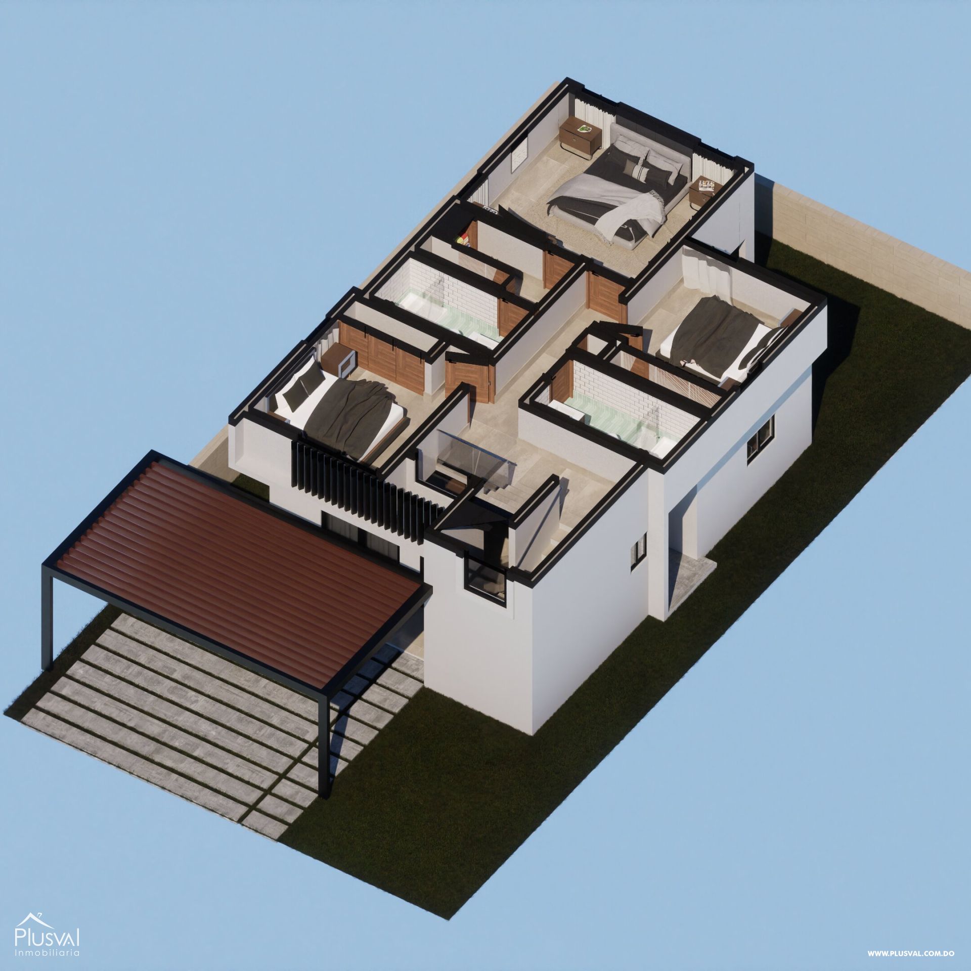 Casas en planos de venta en residencial cerrado y con piscina 390027