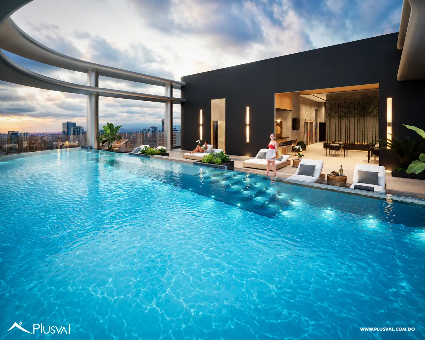 Venta de apartamento de 1 habitación en torre de lujo de Naco 516261