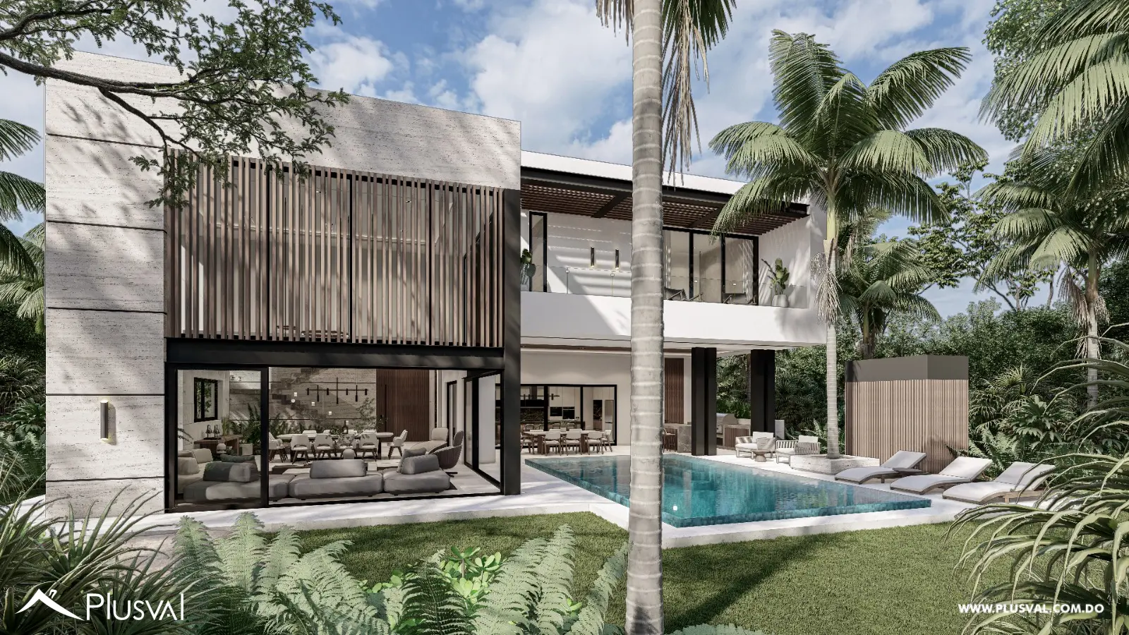 Elegantes villas de 2 niveles con 4 habitaciones en Cap Cana, dentro de un entorno privado y exclusivo 461947