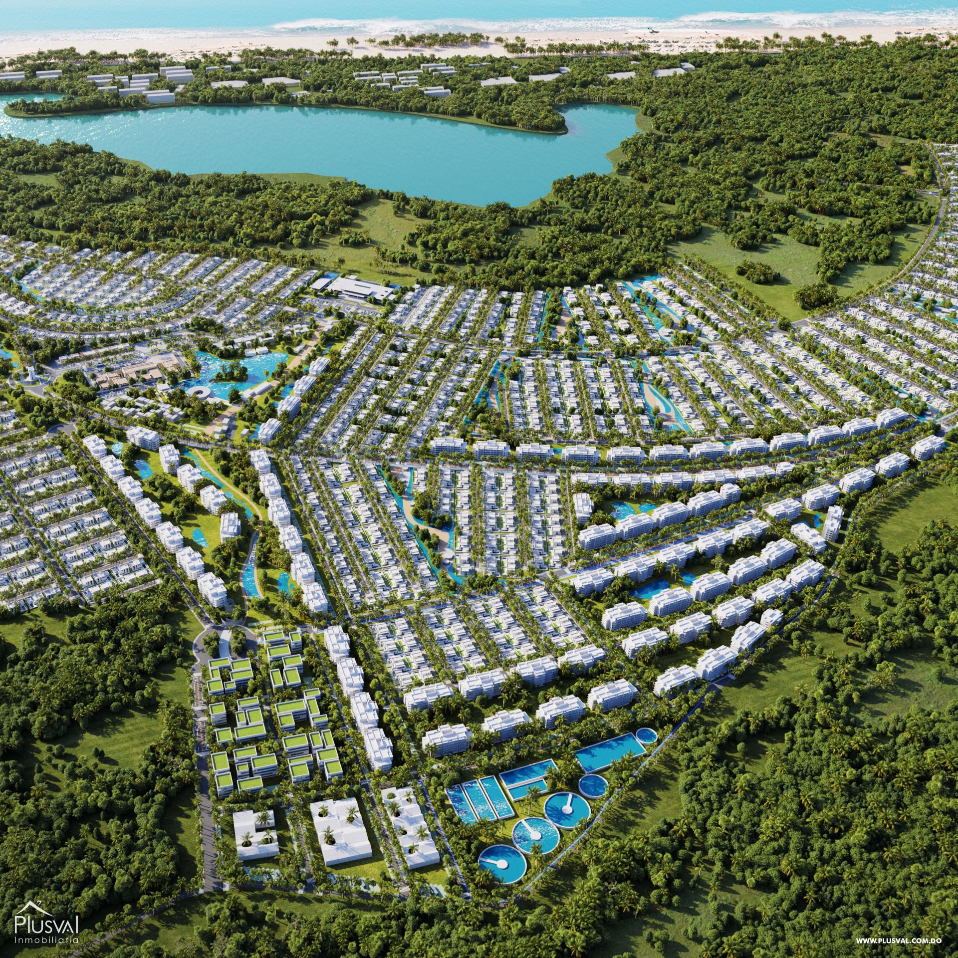 Complejo residencial de Solares en Downtown estilo Resort 323425