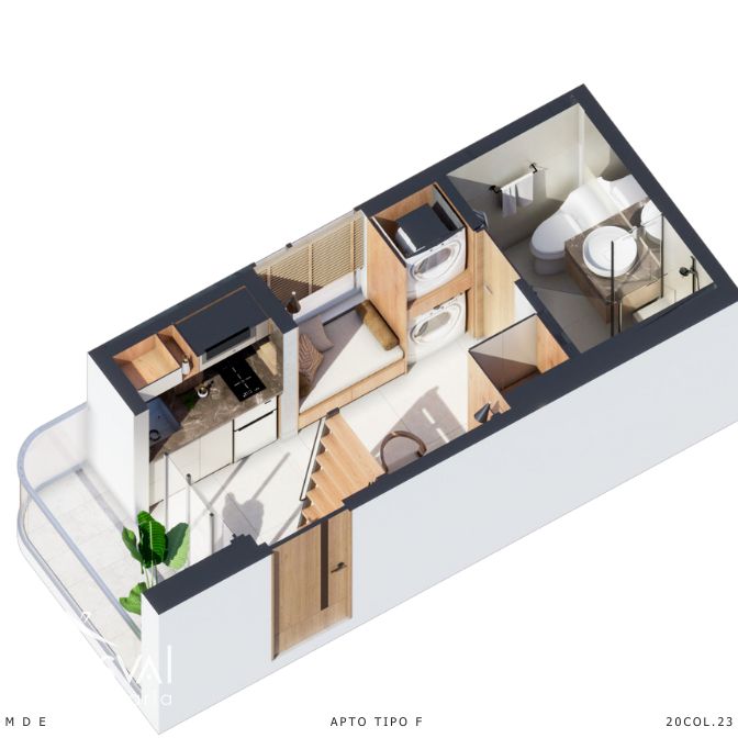 Proyecto en Naco (Estudio Amueblado - Tipo F) 389064