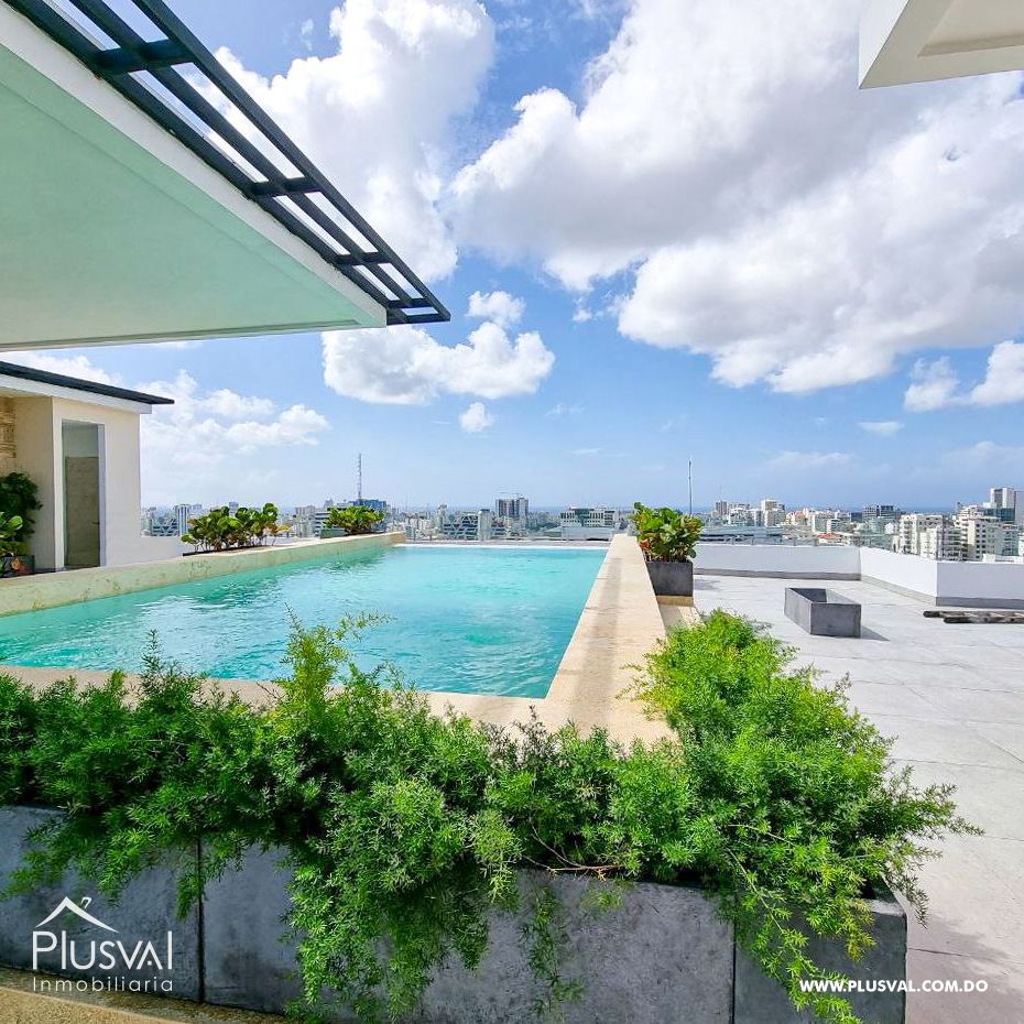 Apartamento amueblado 1 hab+estudio en alquiler,  Piantini 278413
