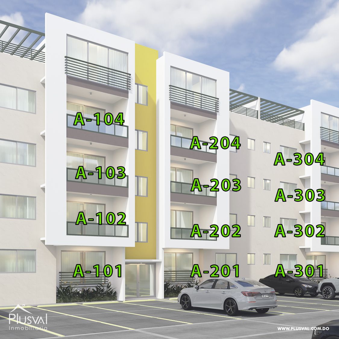 Apartamentos con Terraza en Venta 4 habitaciones 3 y 4 baños Santo Domingo Este 353173