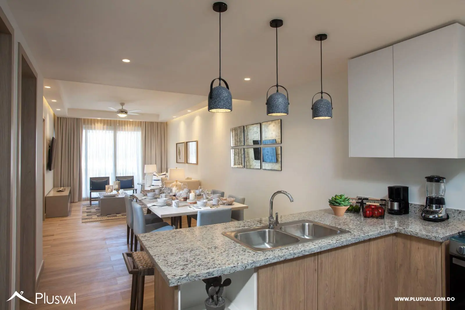 Proyecto de apartamentos de 3 habitaciones en Punta Cana 465894