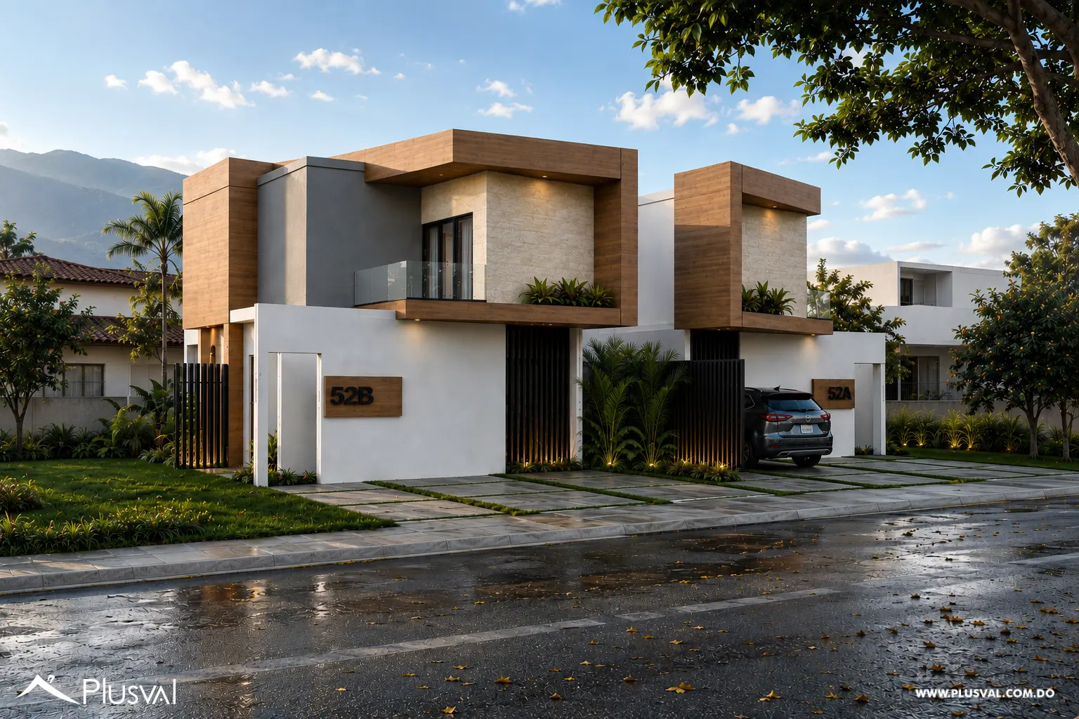 Casas Modernas de Dos Niveles con Área Comercial y Picuzzi 521847