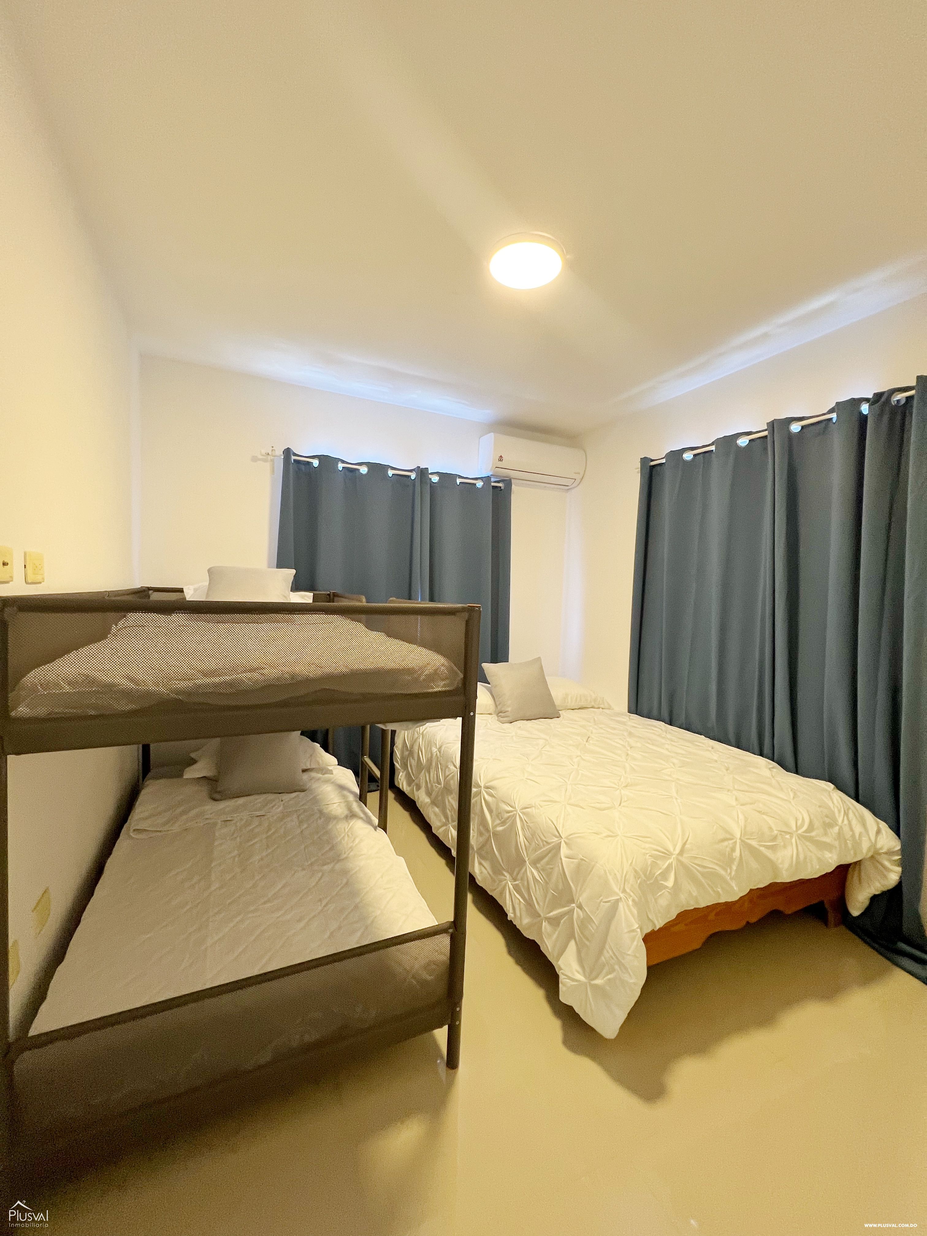 Apartamento amueblado de 2 habitaciones en alquiler en Bávaro 390836