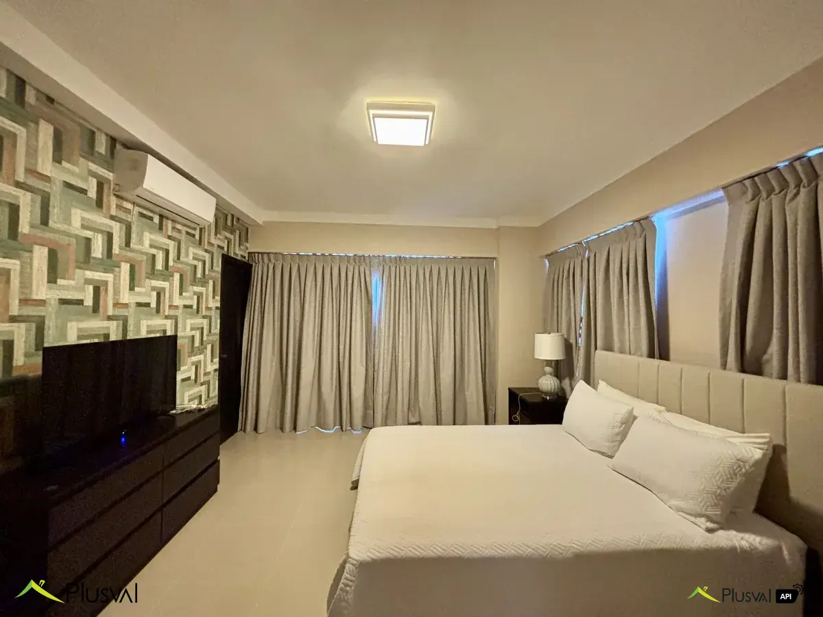 Apartamento en alquiler amueblado en el sector de Naco con 1 hab y 1 parqueo. 445871