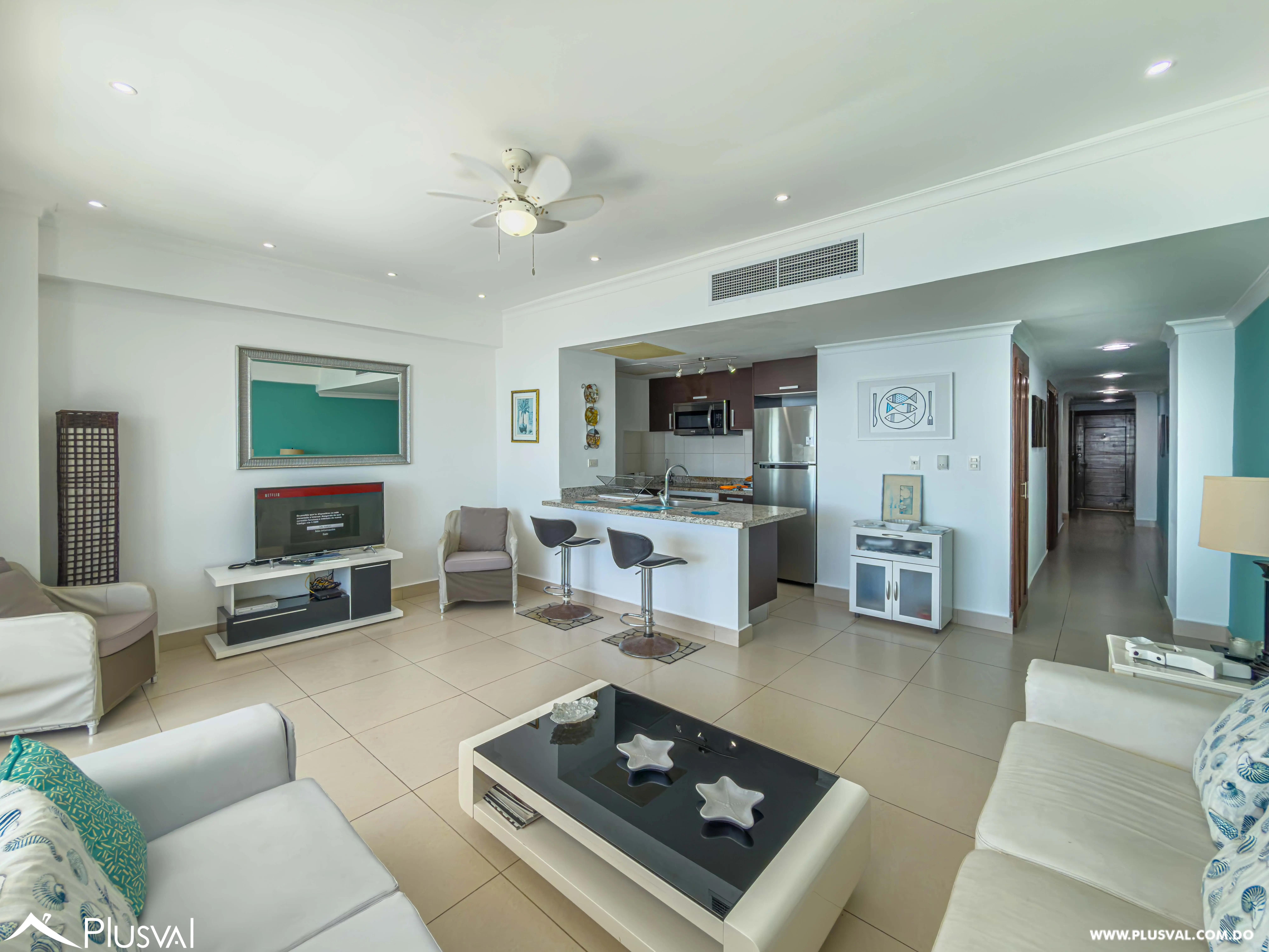 Apartamento en alquiler de 2 habitaciones con vista al mar en Juan Dolio 478168